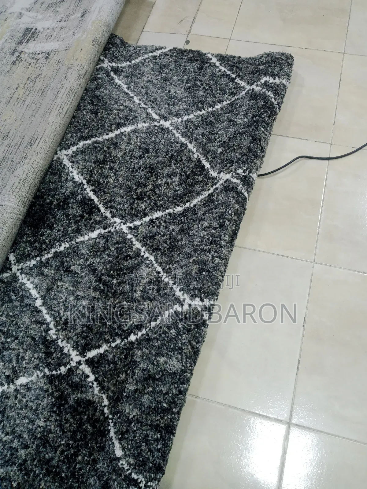 5x7fts Gray Shaggy Turkey Center Rug(3×5,5×7,7×10)