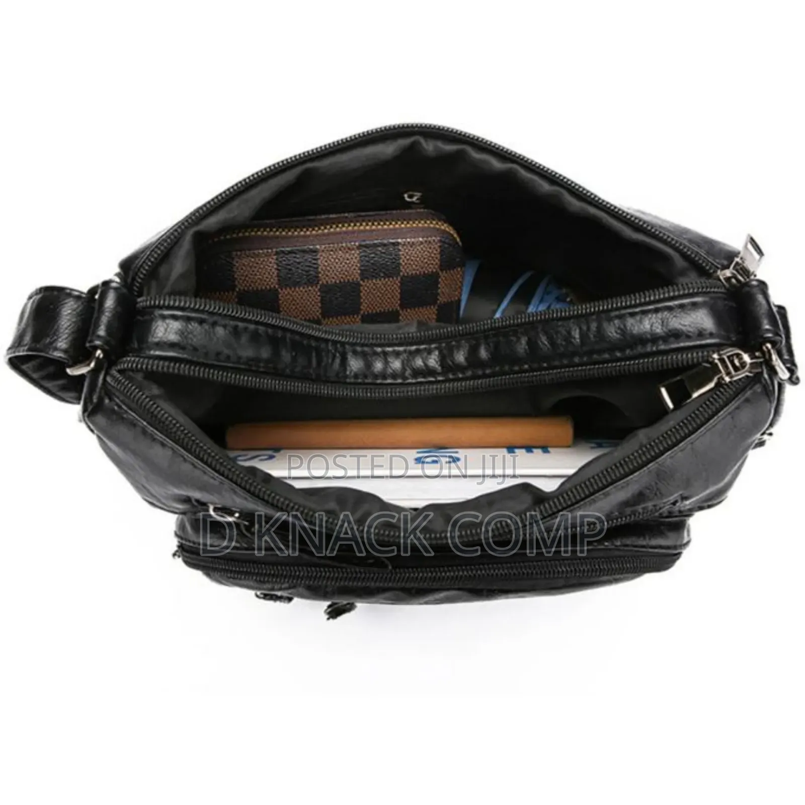 Multi Zipper Women's Handbag Bag, Soft Vegan Leather