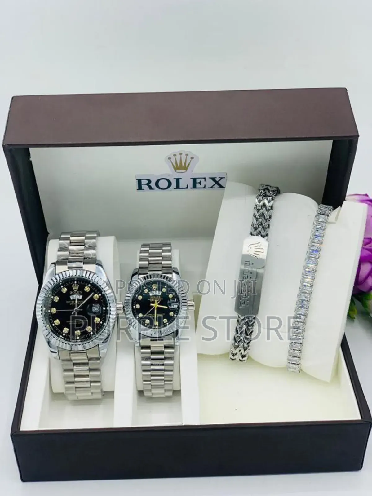 Rolex Couples Set as Seen(2 Watches and 2 Bracelets)