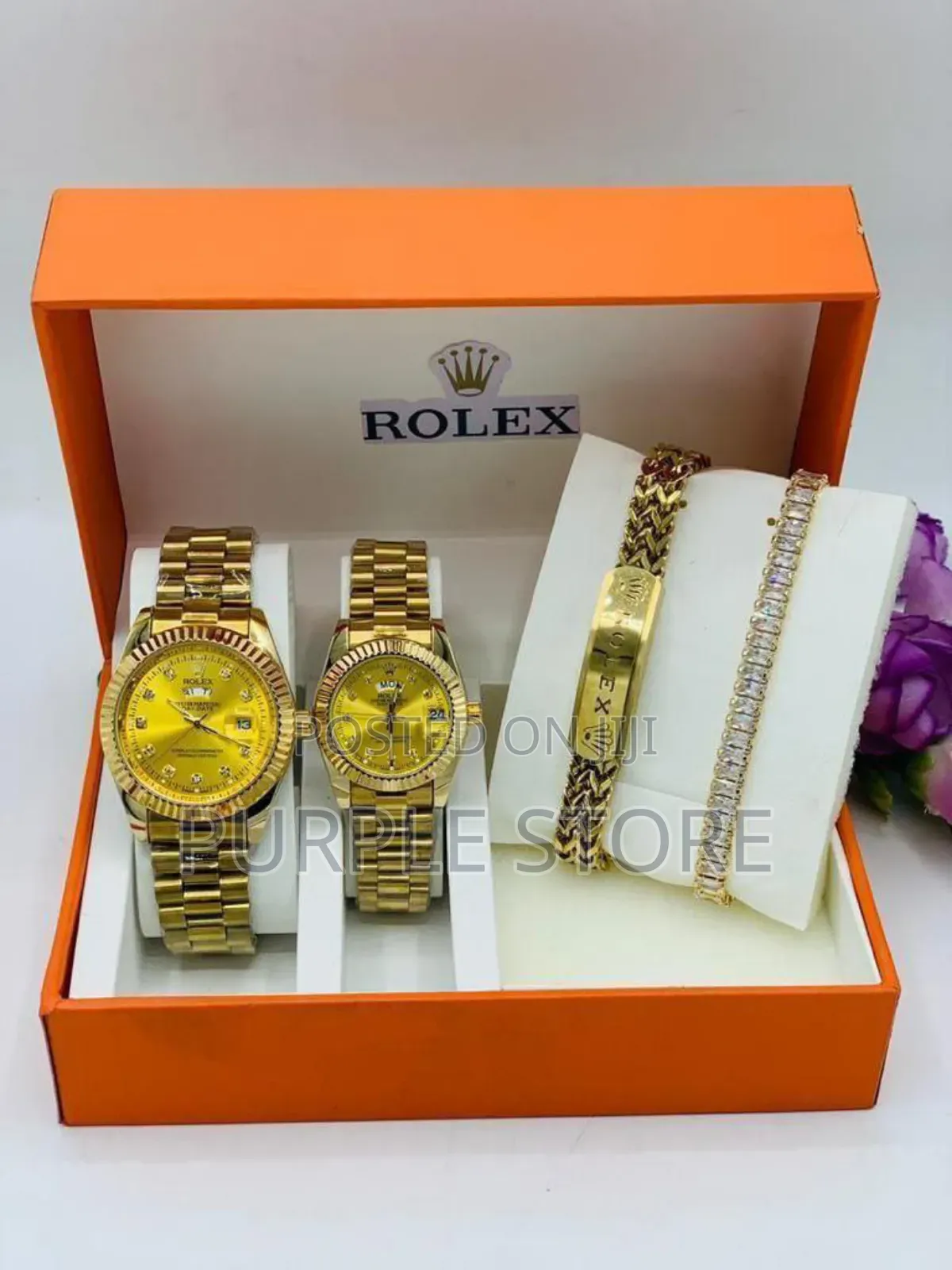 Rolex Couples Set as Seen(2 Watches and 2 Bracelets)