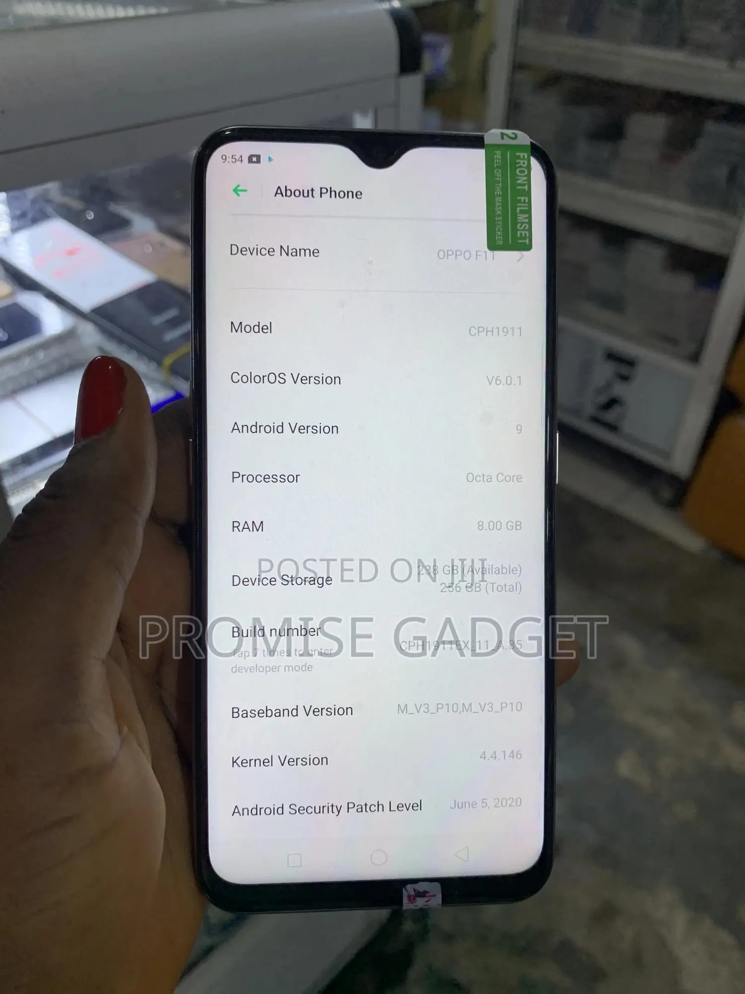 Oppo F11 256 GB White