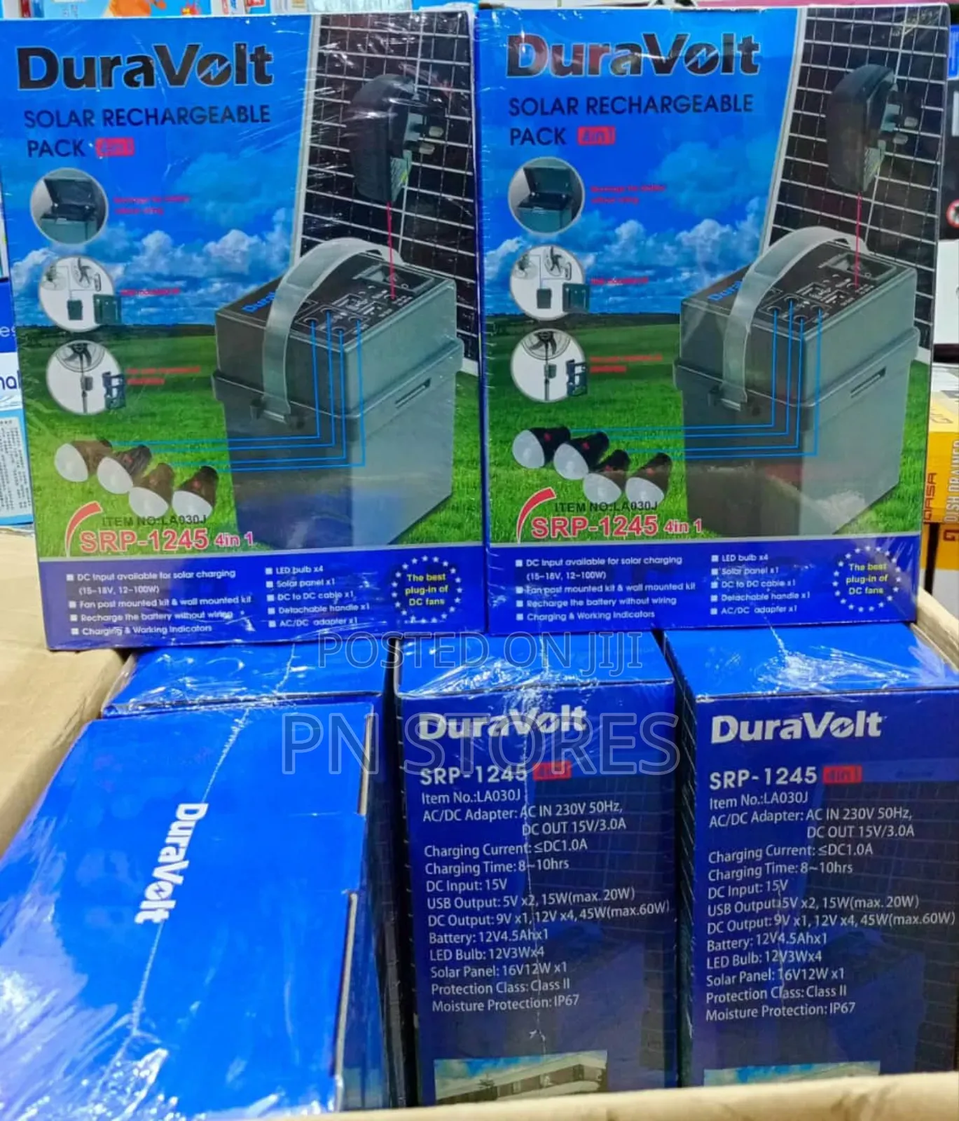 Duravolt 4in1 Solar Rechargeable Power Pack