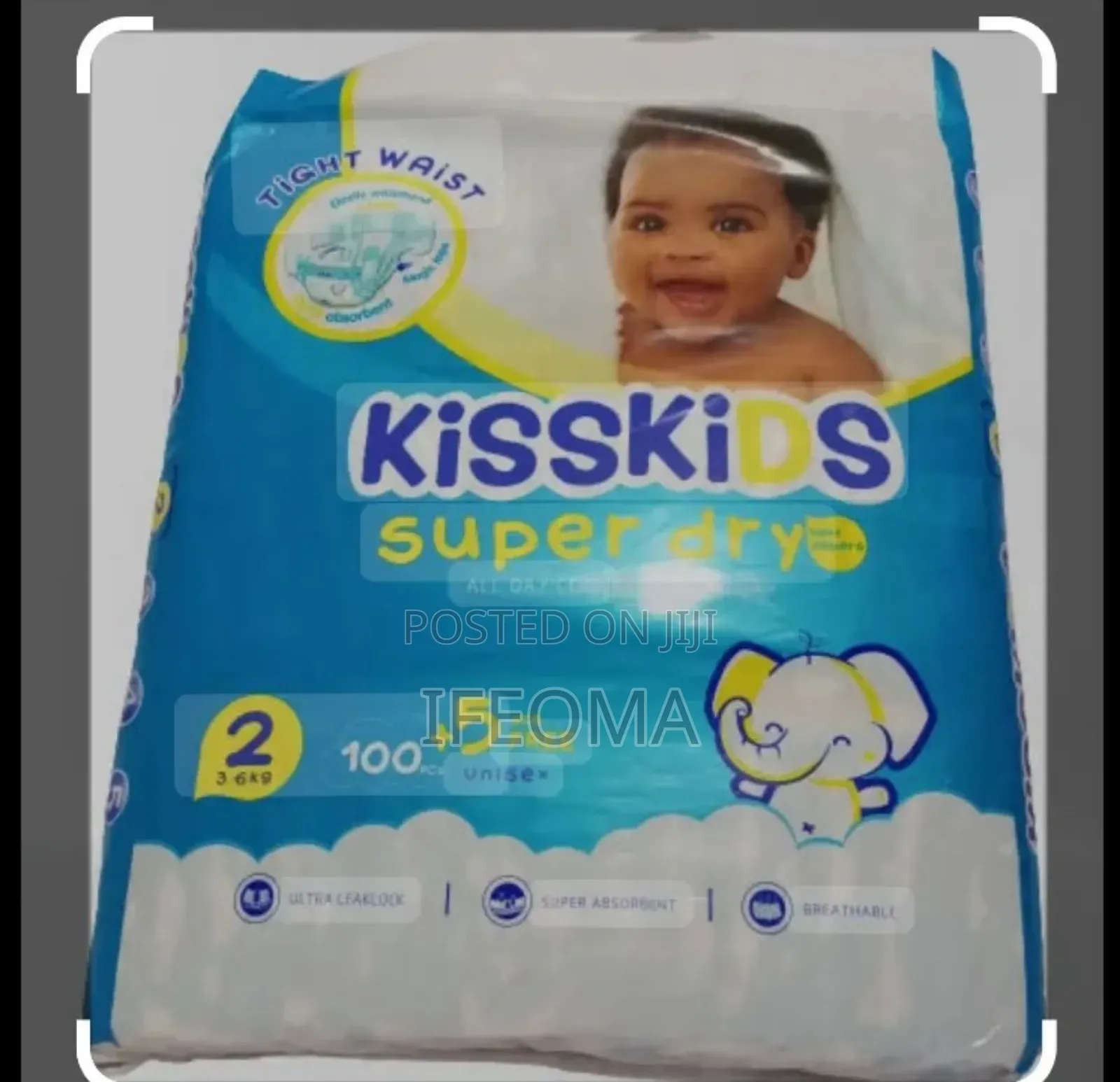 Kisskids Jumbo Diapers Size 2,3,4,5