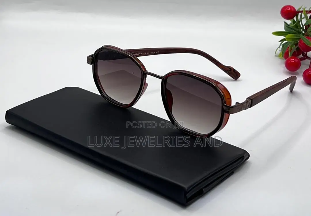 Cartier Round Frame Unisex Sunglasses