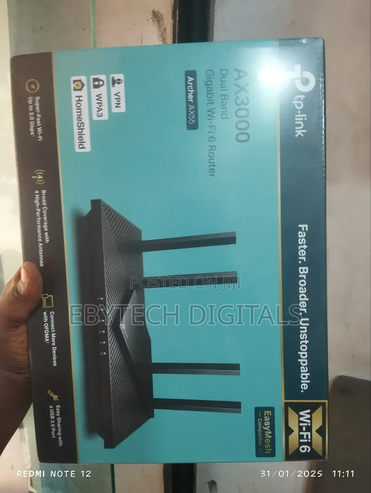 AX3000 Dual Band Gigabit Wi-Fi 6 Router
