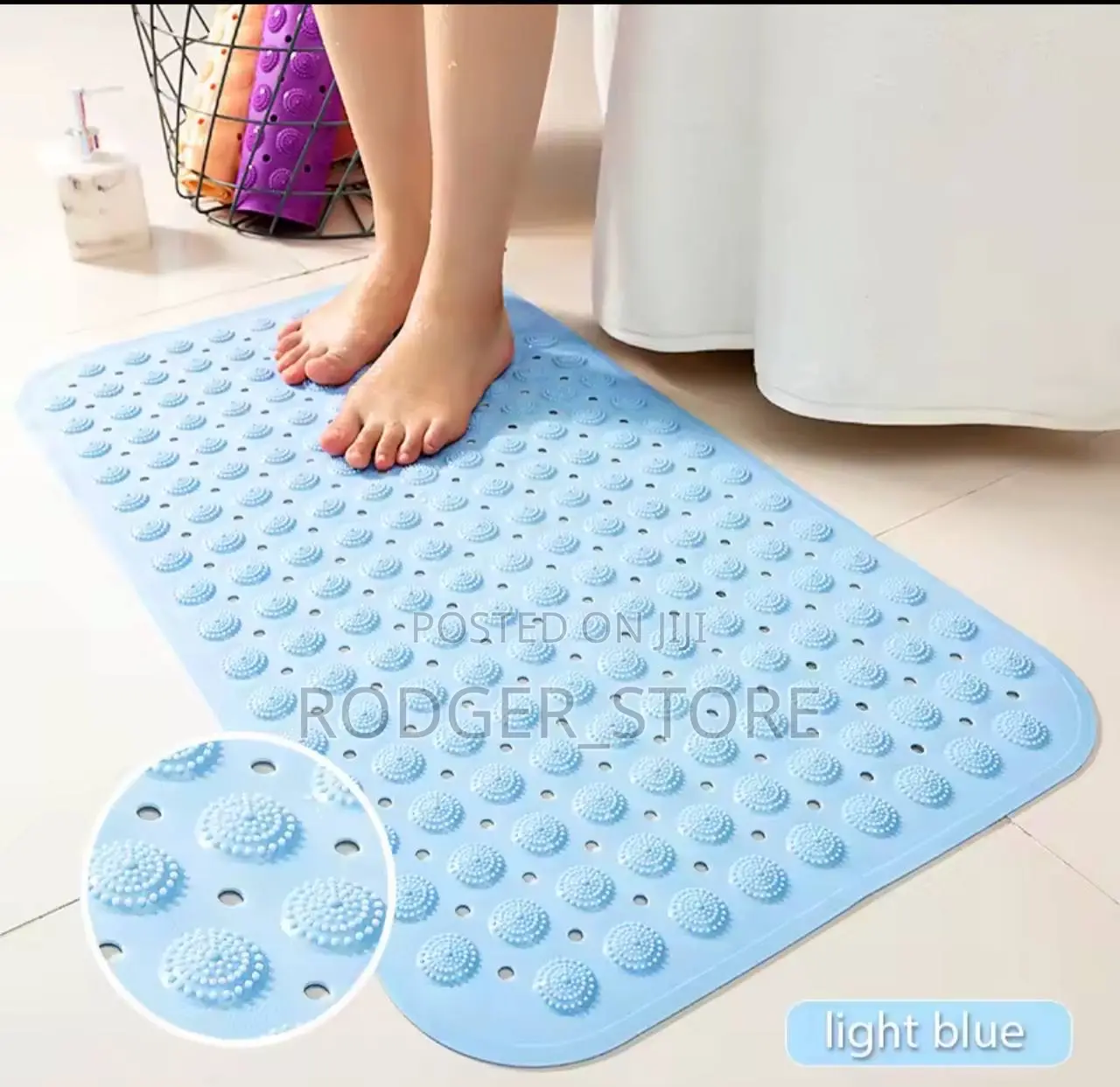 Super Absorbent Shower Bath Mat Bathroom Rug Anti-Slip