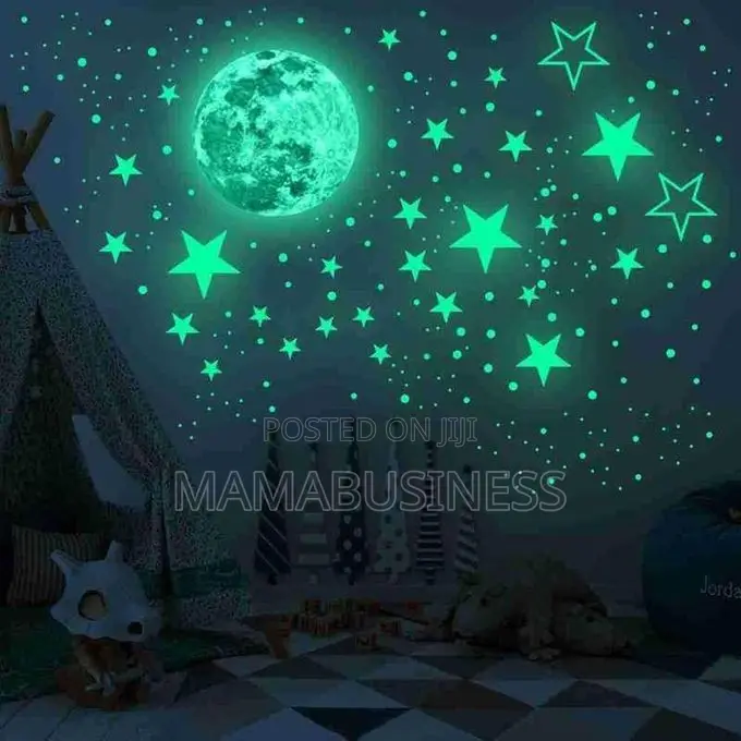 Home Decor Glow in the Dark Wall Stickers - 100pc