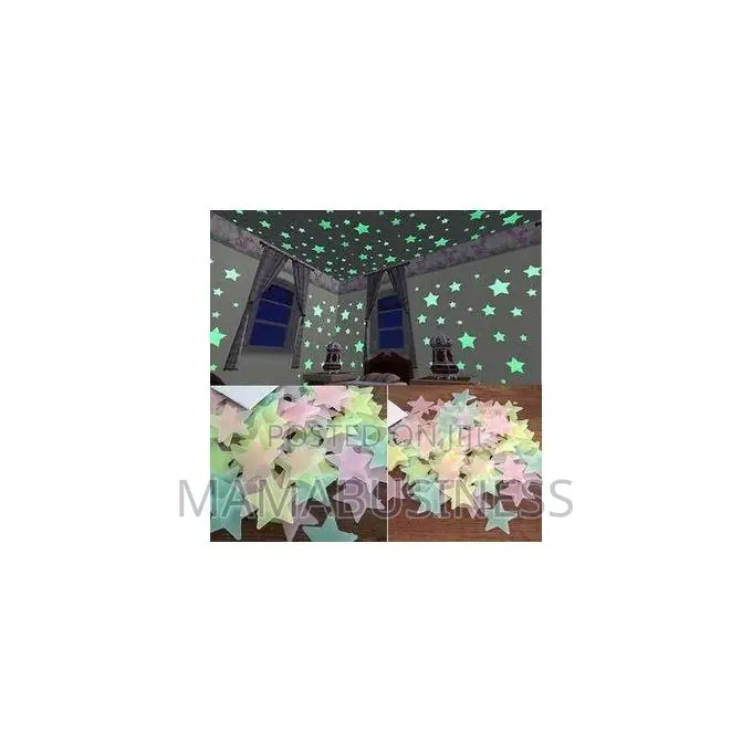 Home Decor Glow in the Dark Wall Stickers - 100pc