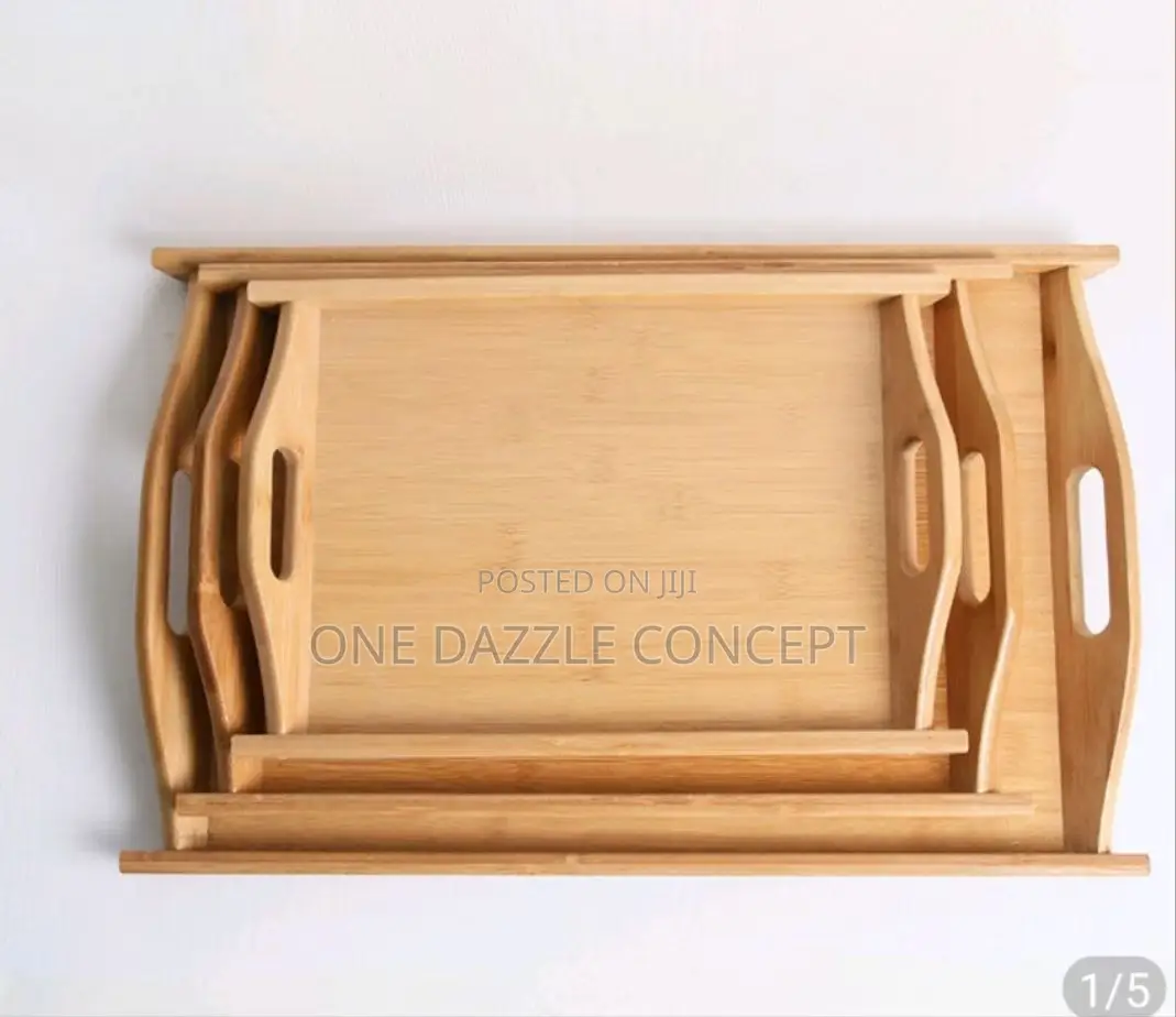 3pcs Wooden Trays