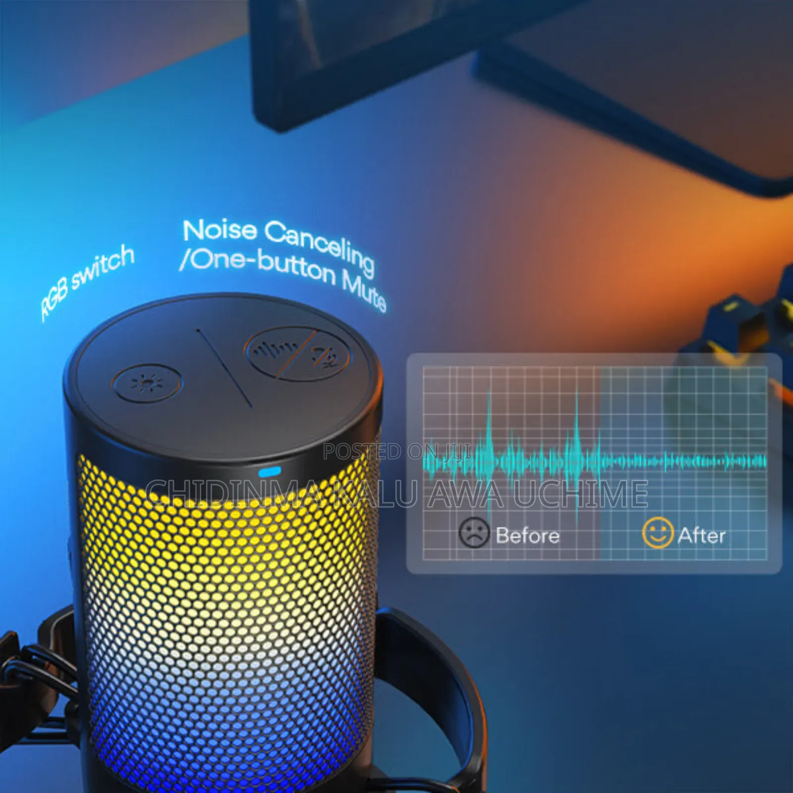 DGM20USB Gaming RGB Microphone