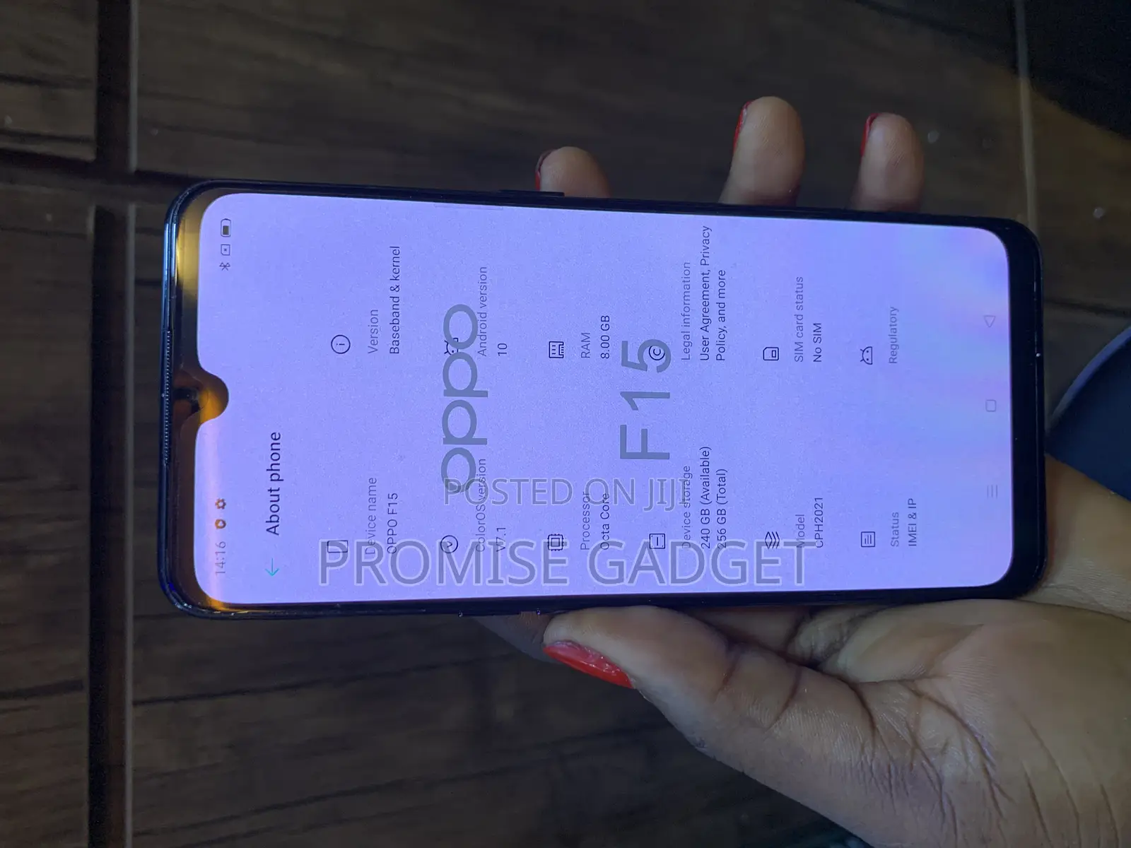 Oppo F15 256 GB Red