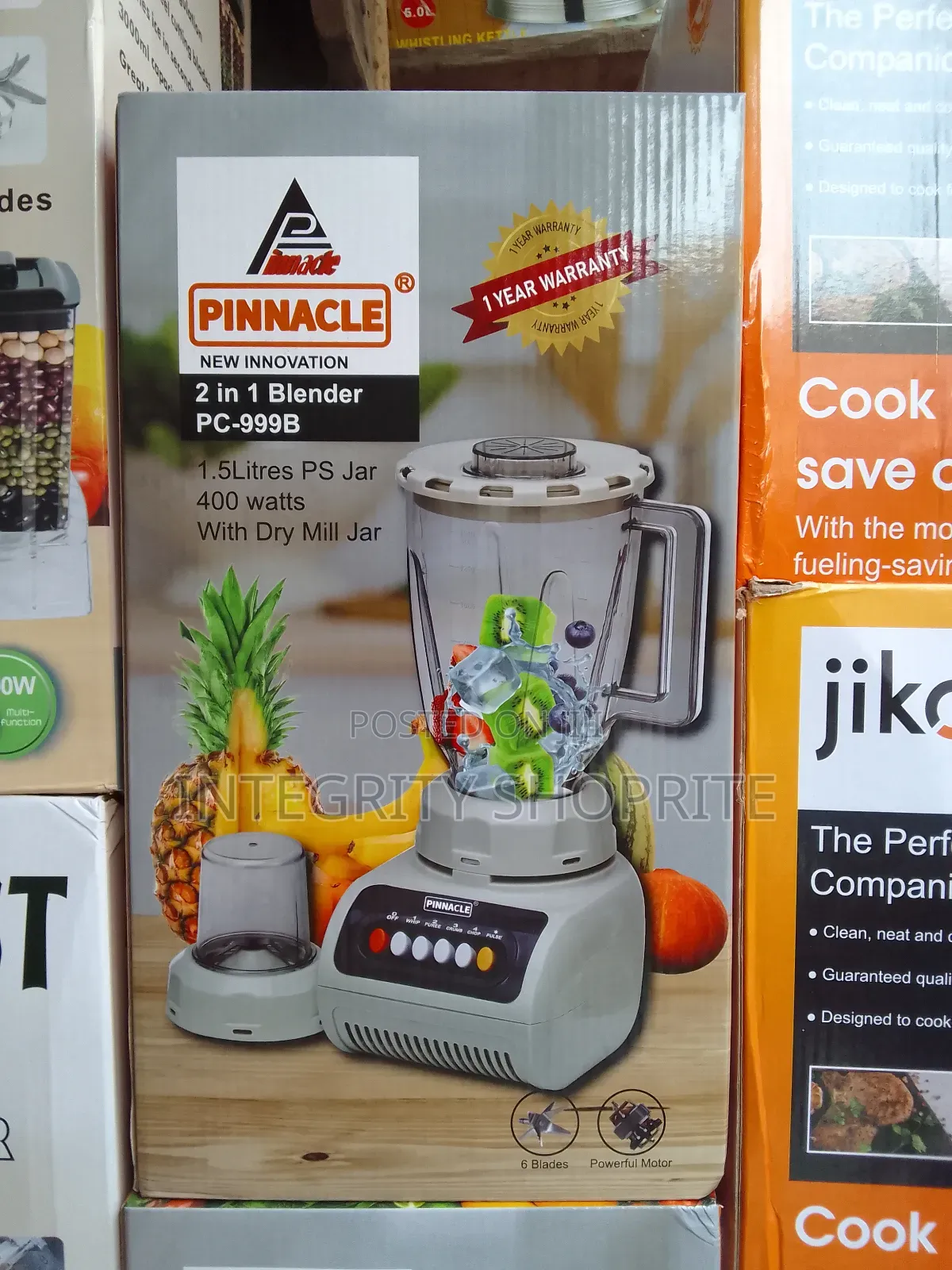 PINNACLE 2 in 1 Blender1.5litres 400 Watts
