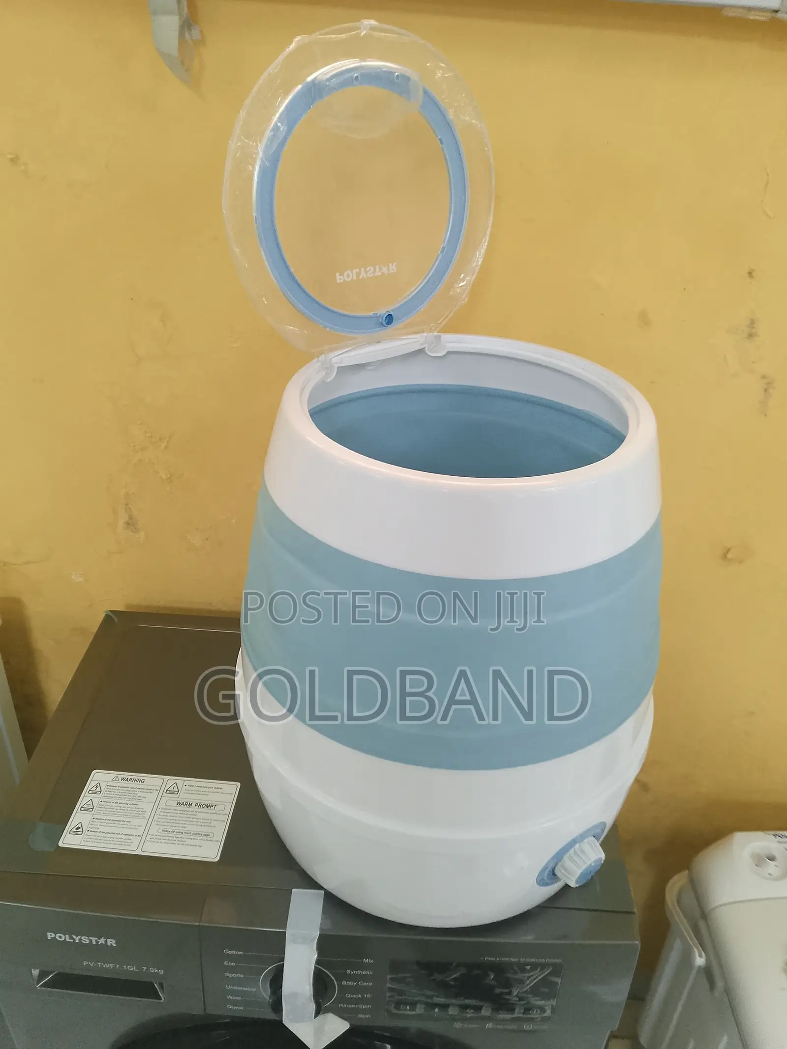 Polystar 3kg Foldable Top Load Space-Saving Washing Machine