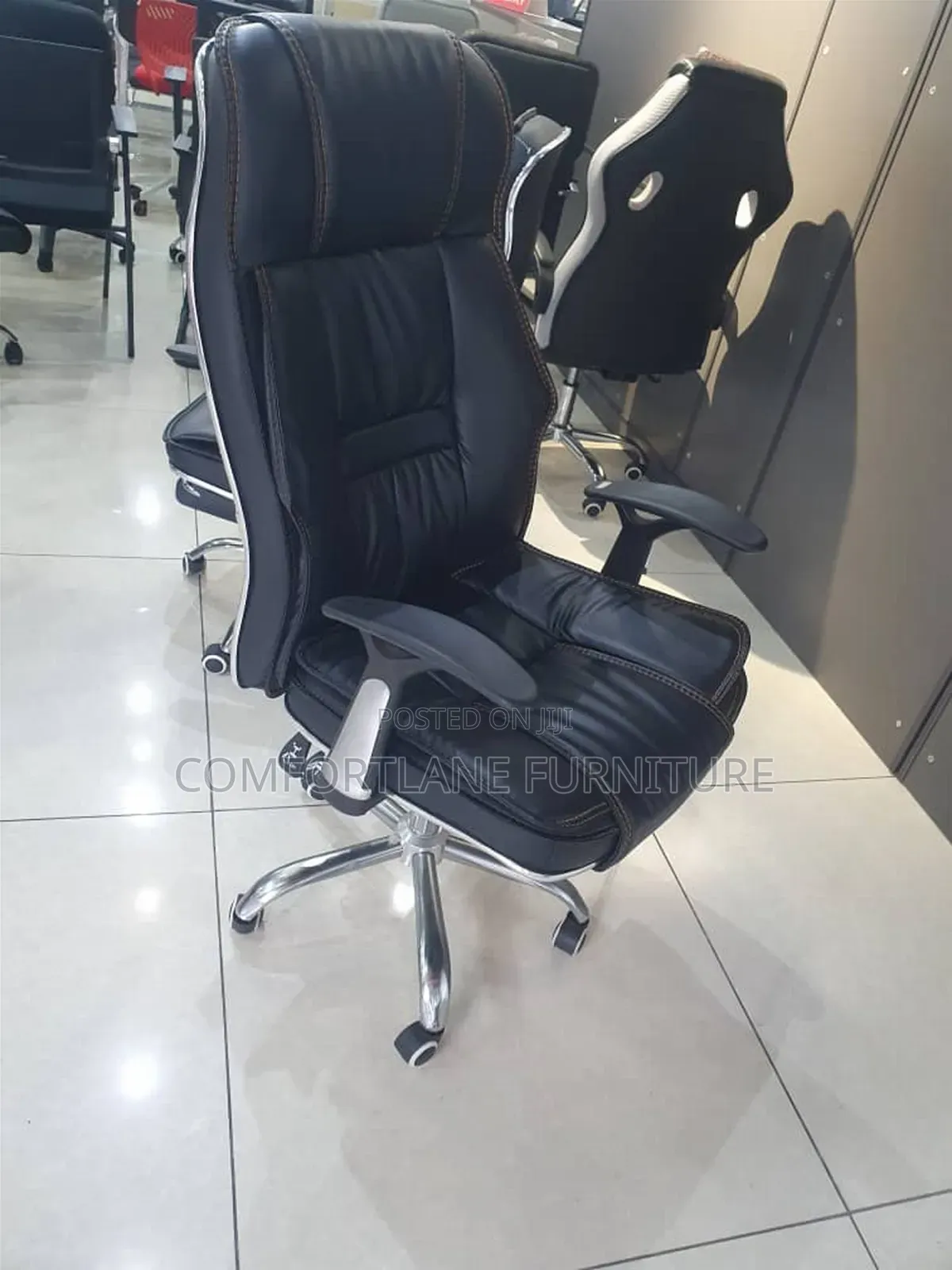 Office Swivel Chair With Leather
