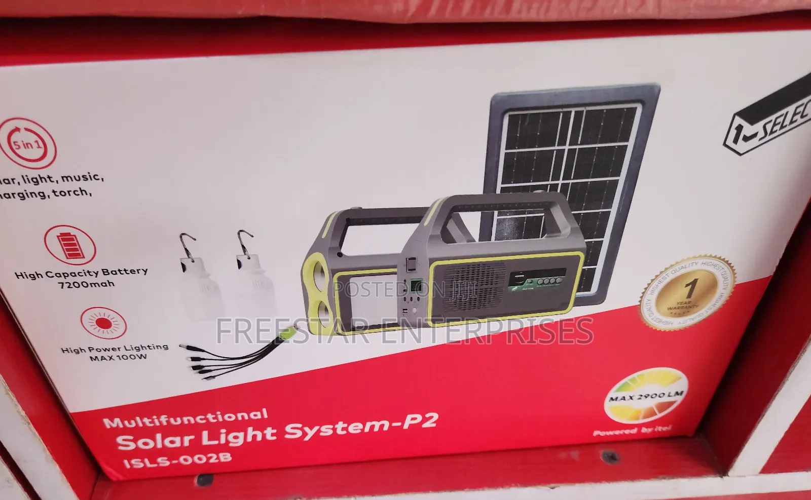 Itel P2 Solar Light, FM Radio MP3 Player. Itel P1 Solar.