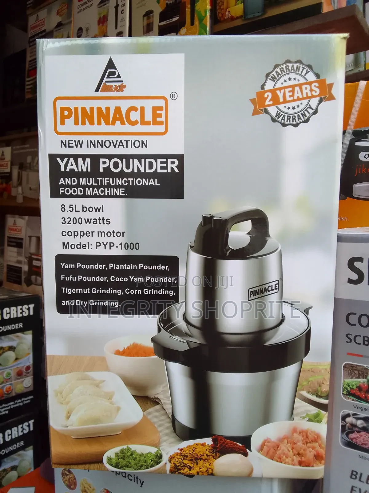 Pinnacle Yam Pounder and Malfunction Food 8.5L 3200w