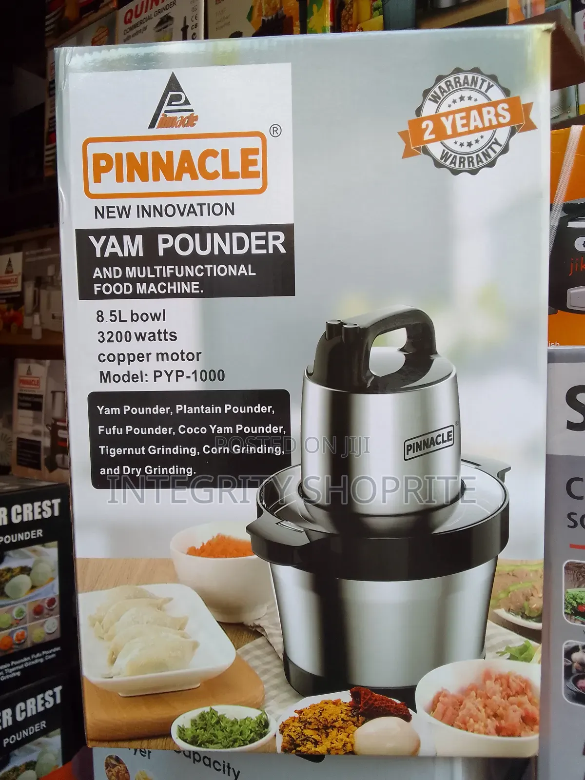 Pinnacle Yam Pounder and Malfunction Food 8.5L 3200w
