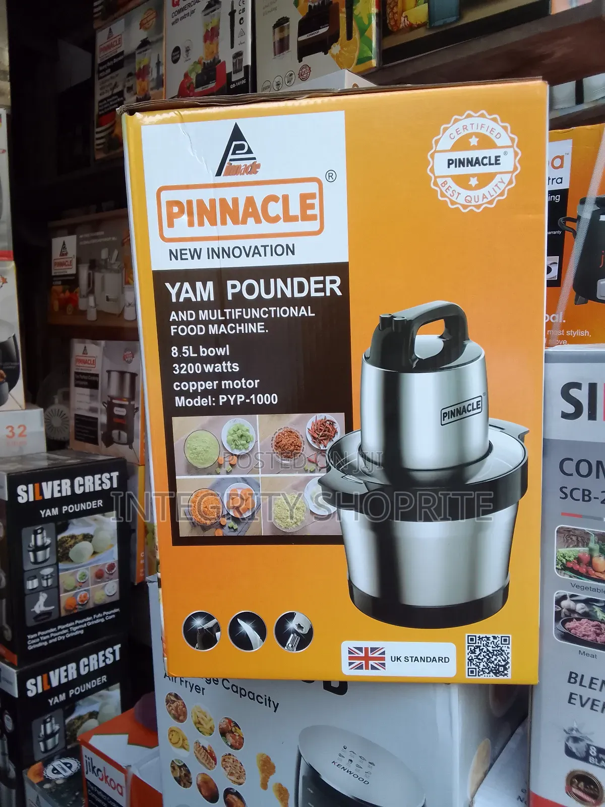Pinnacle Yam Pounder and Malfunction Food 8.5L 3200w