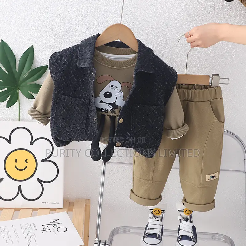 Teddy Print Set for Boys