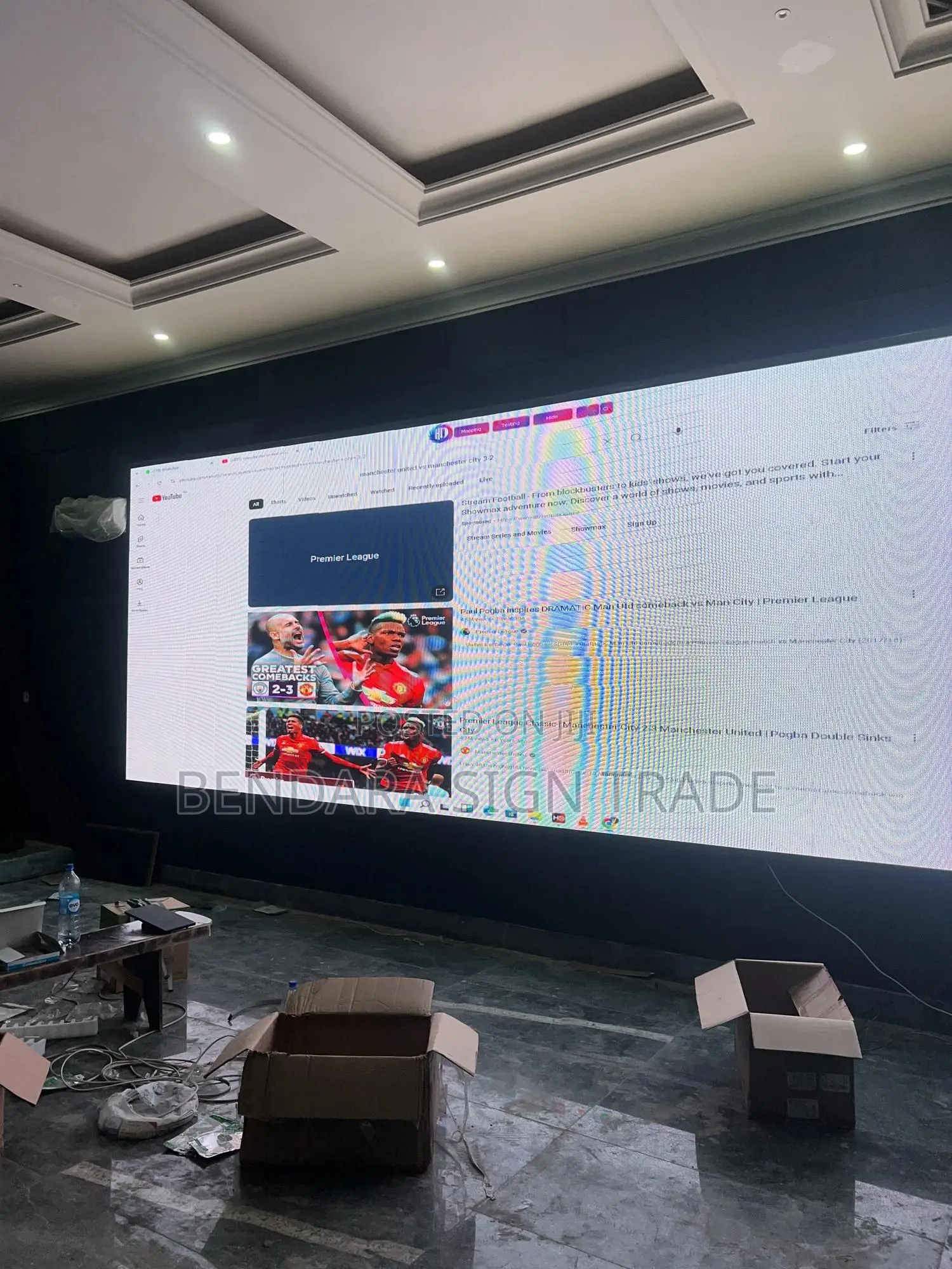 Cinema Screen Television 7m by 2.5m
