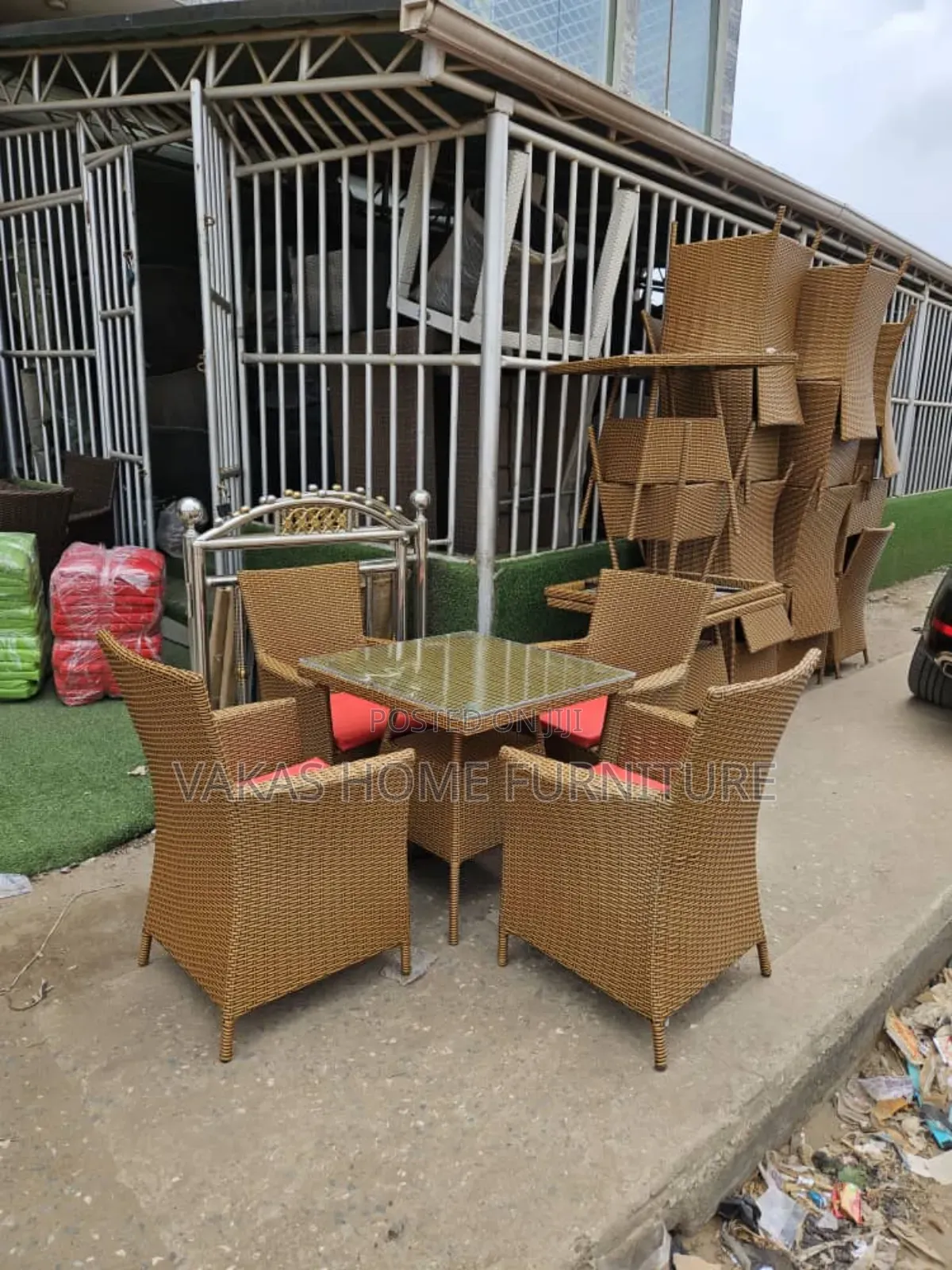 Four Seater Rattan Dining Set
