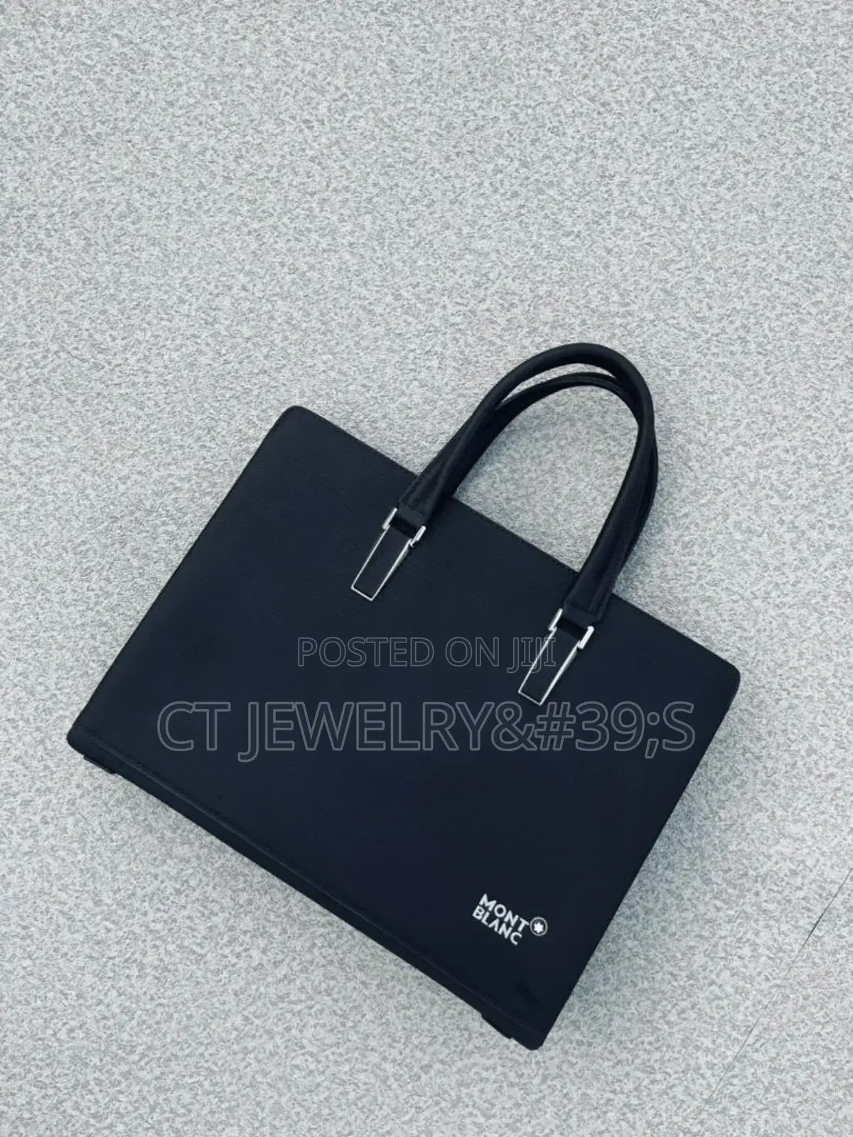 MONT BLANC Premium Laptop Bag for Men's Original Leather