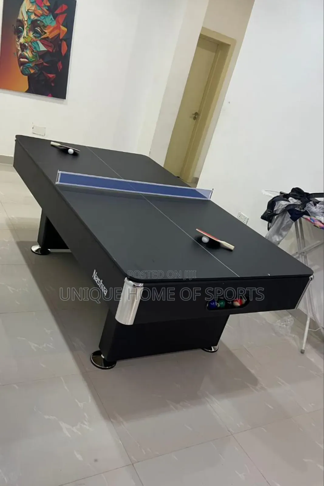 2in1 Snooker And Table Tennis With Accessories