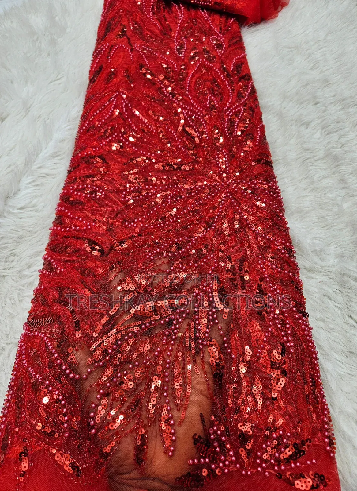 Lovely and Quality Hand Beaded Lace