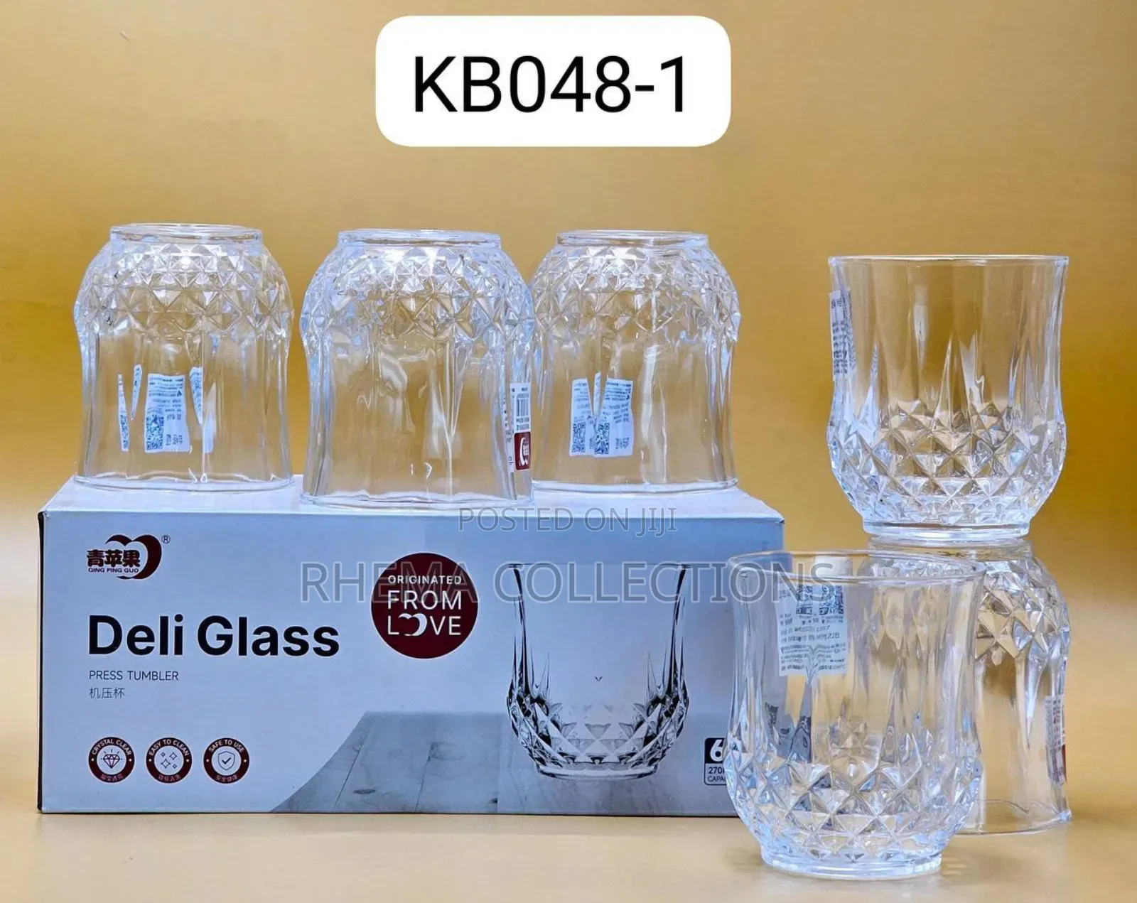 6pc Whiskey Quality and Sophisticated Glass Cup