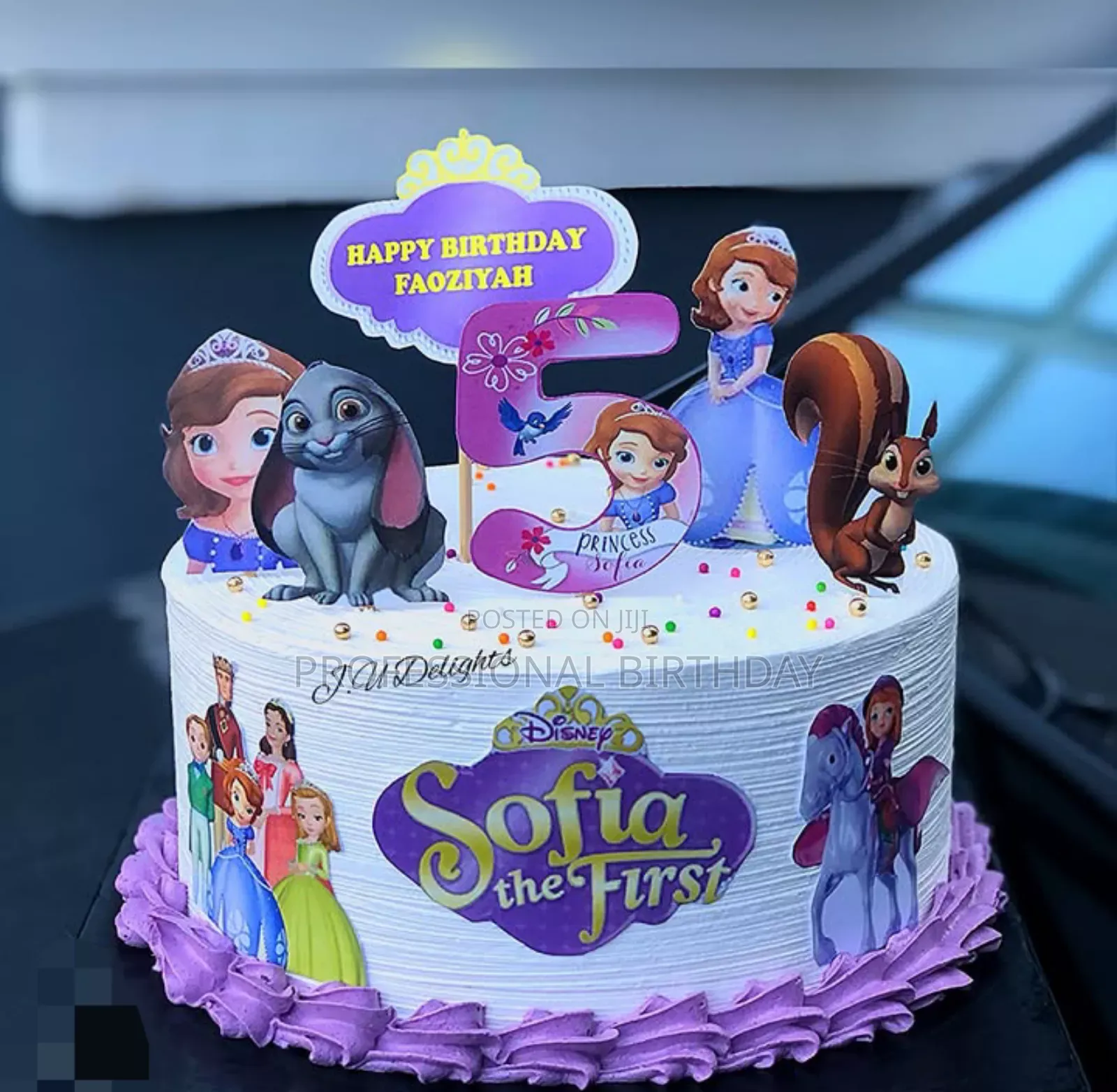 Blue Buttercream Cake for Birthday, Lagos Nigeria.