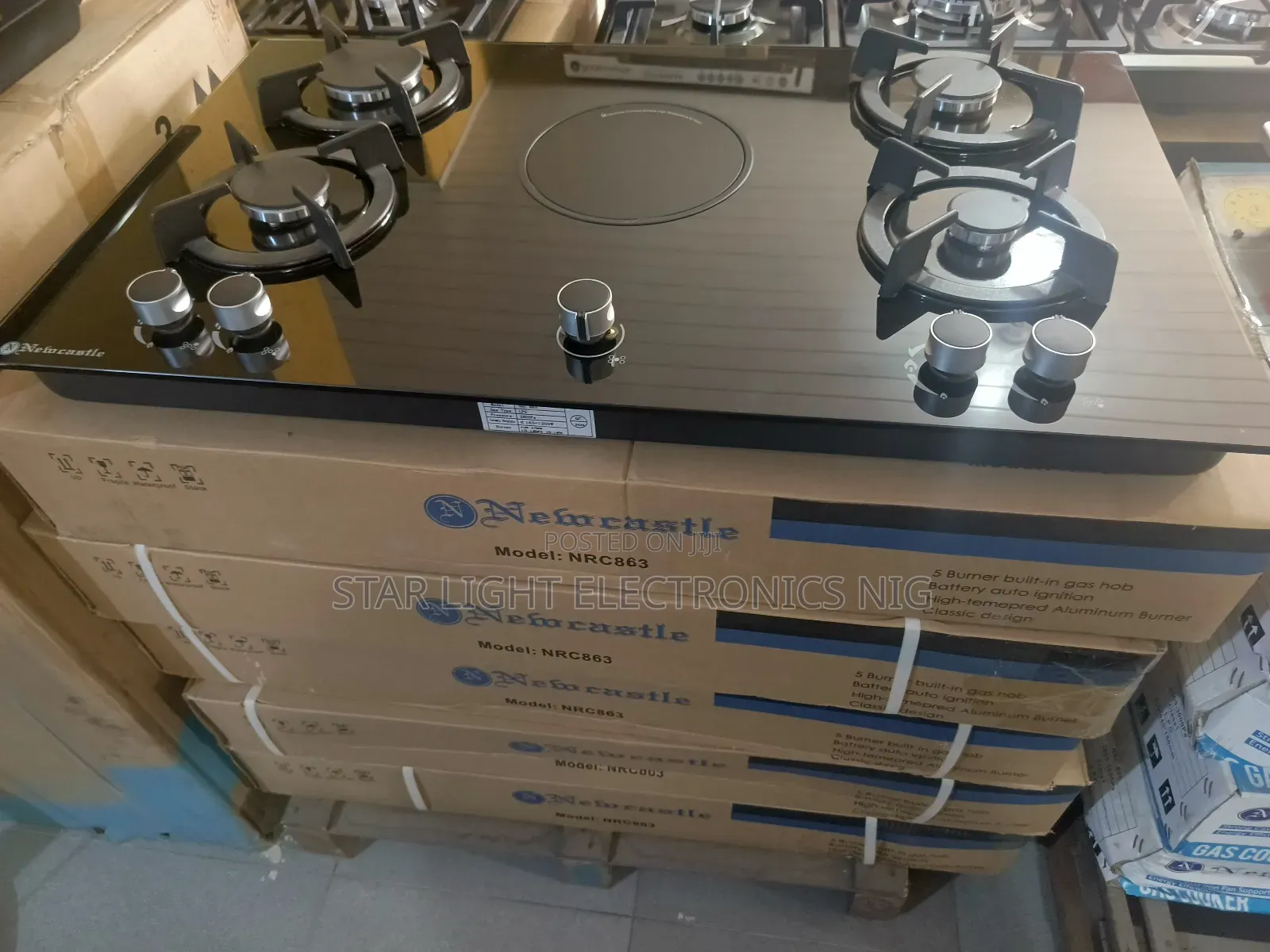 5 Burners Built-in & 1 Electric Hob