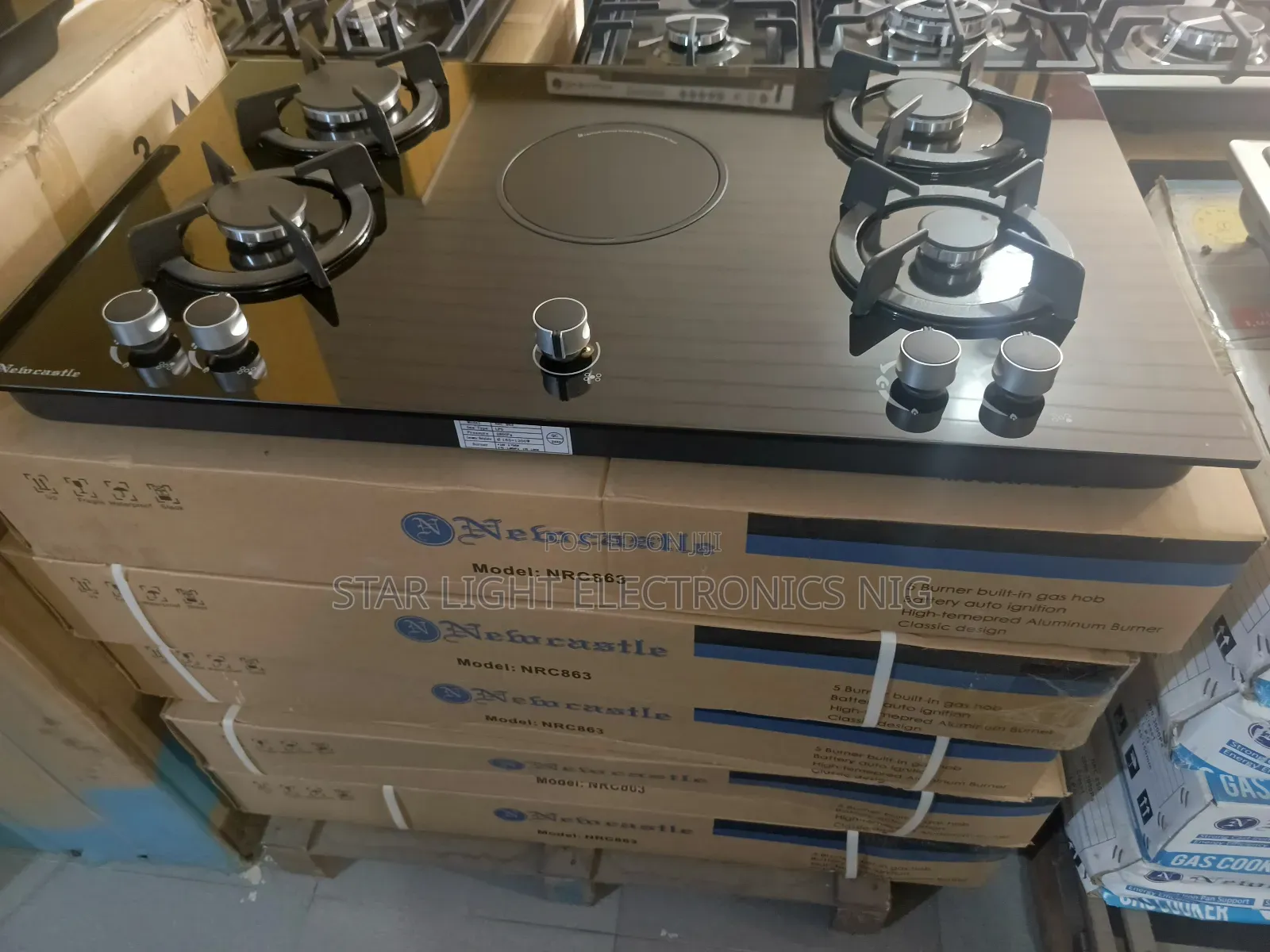 5 Burners Built-in & 1 Electric Hob