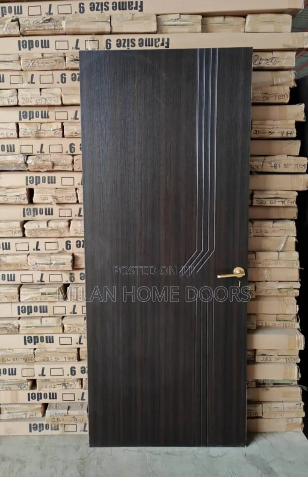 HRF 50mm Walnut Interior Wooden Door 840m