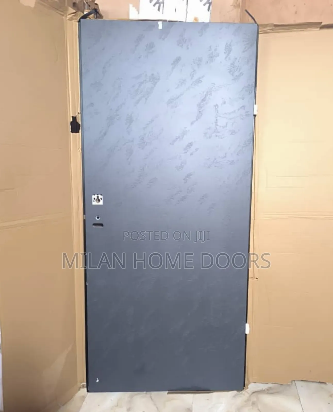 Isreali Security Door Black and Gray 3ft
