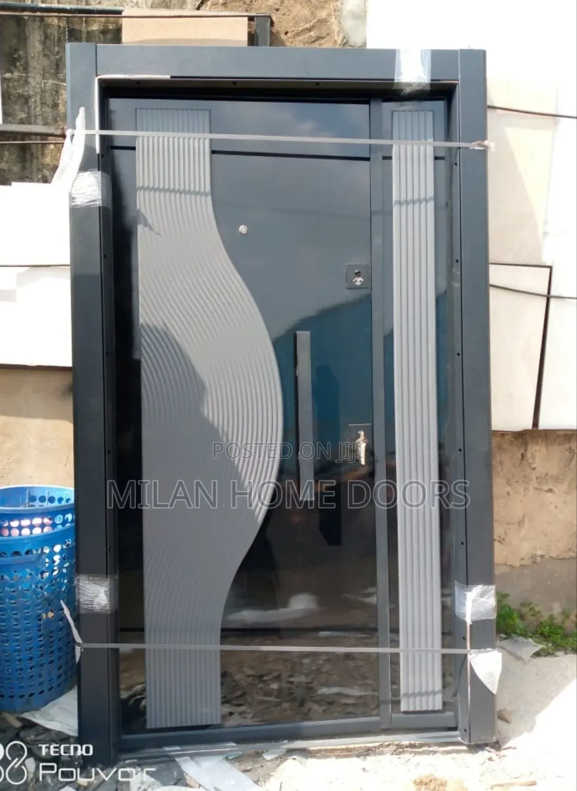 4ft by 7ft GRAY Collection Turkish Security Door