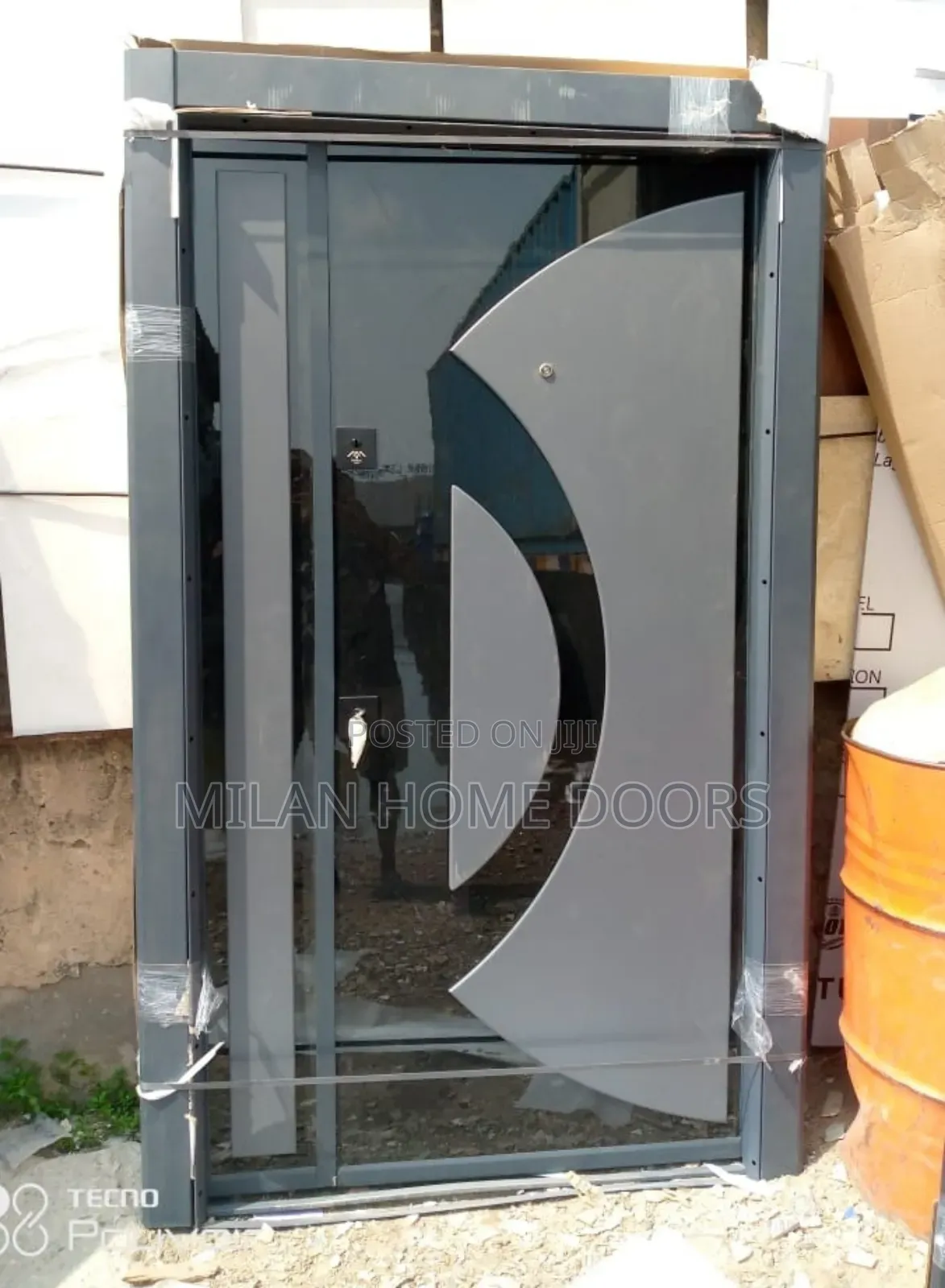 4ft by 7ft GRAY Collection Turkish Security Door