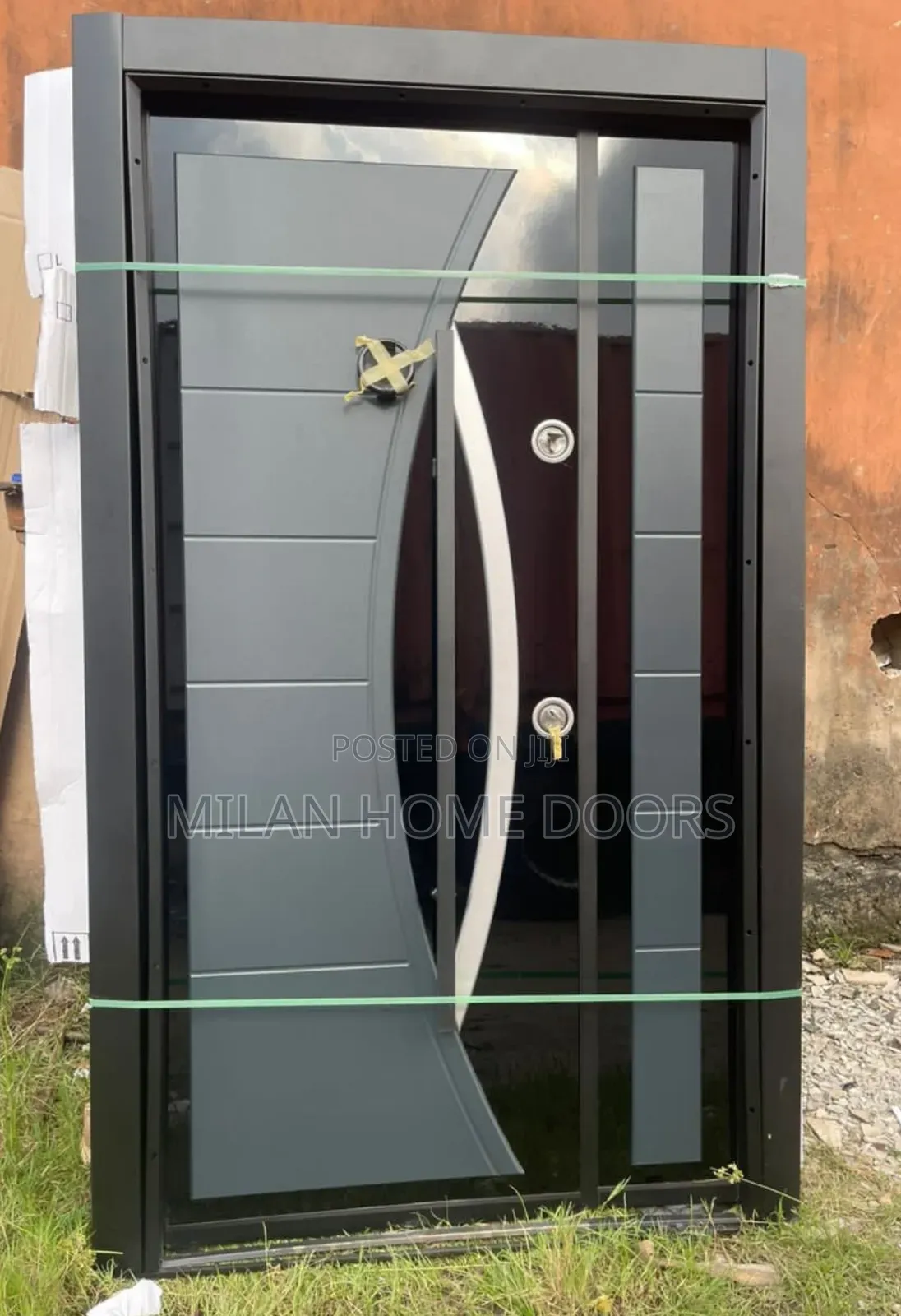4ft by 7ft GRAY Collection Turkish Security Door