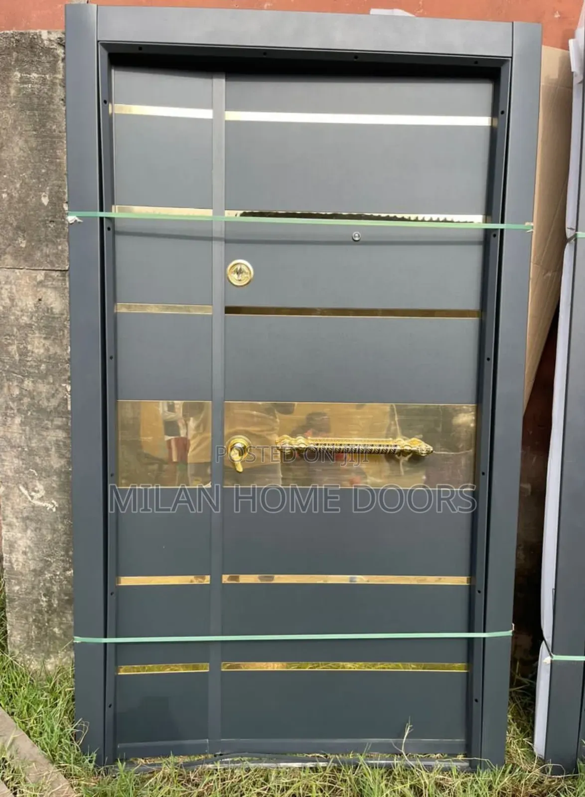 4ft by 7ft GRAY Collection Turkish Security Door