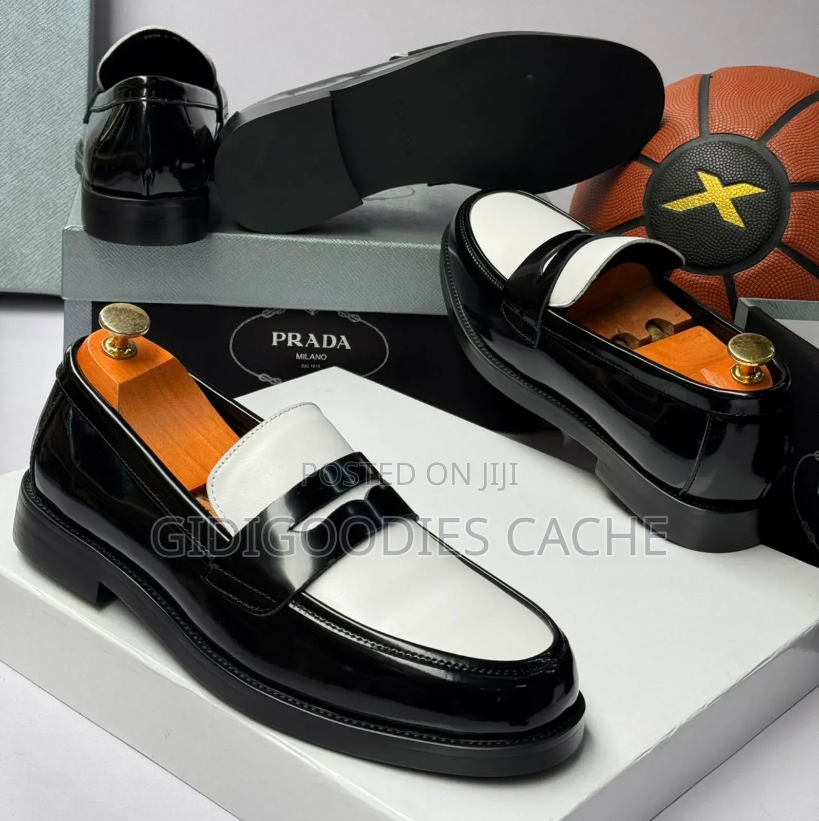 Prada 2-Tone Black -White Mix Shoes