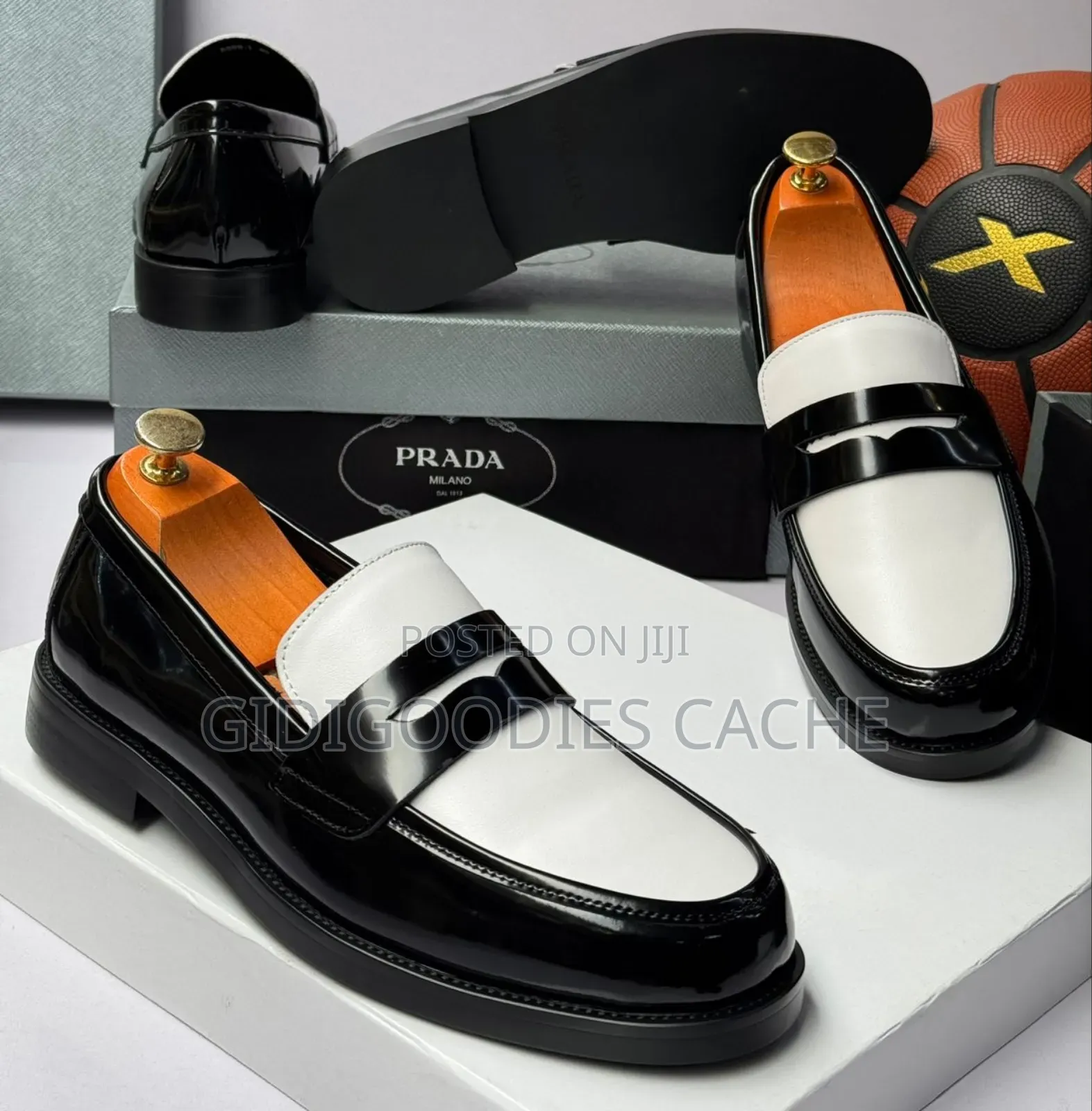 Prada 2-Tone Black -White Mix Shoes