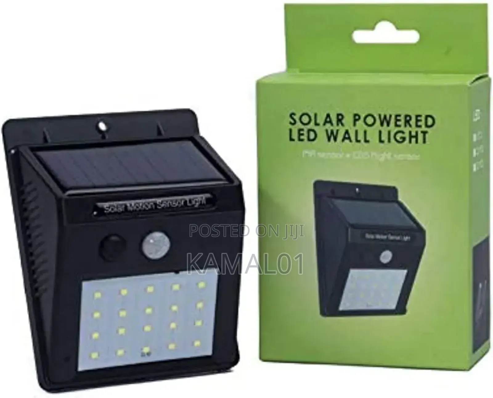 Solar Powered LED Wall Light- PIR Sensor CDS Night Sensor