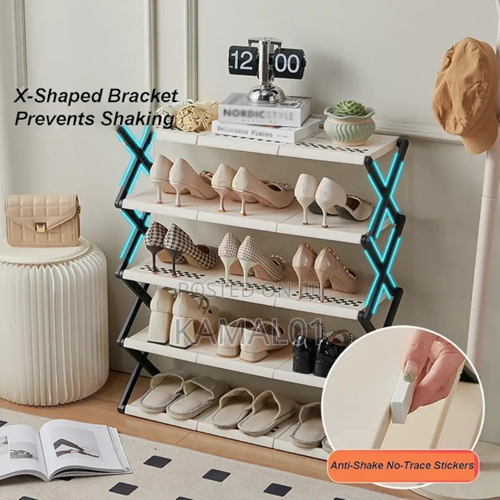 Multi-Layer Shoe Rack 5 Layers Simple Shoe Cabinet