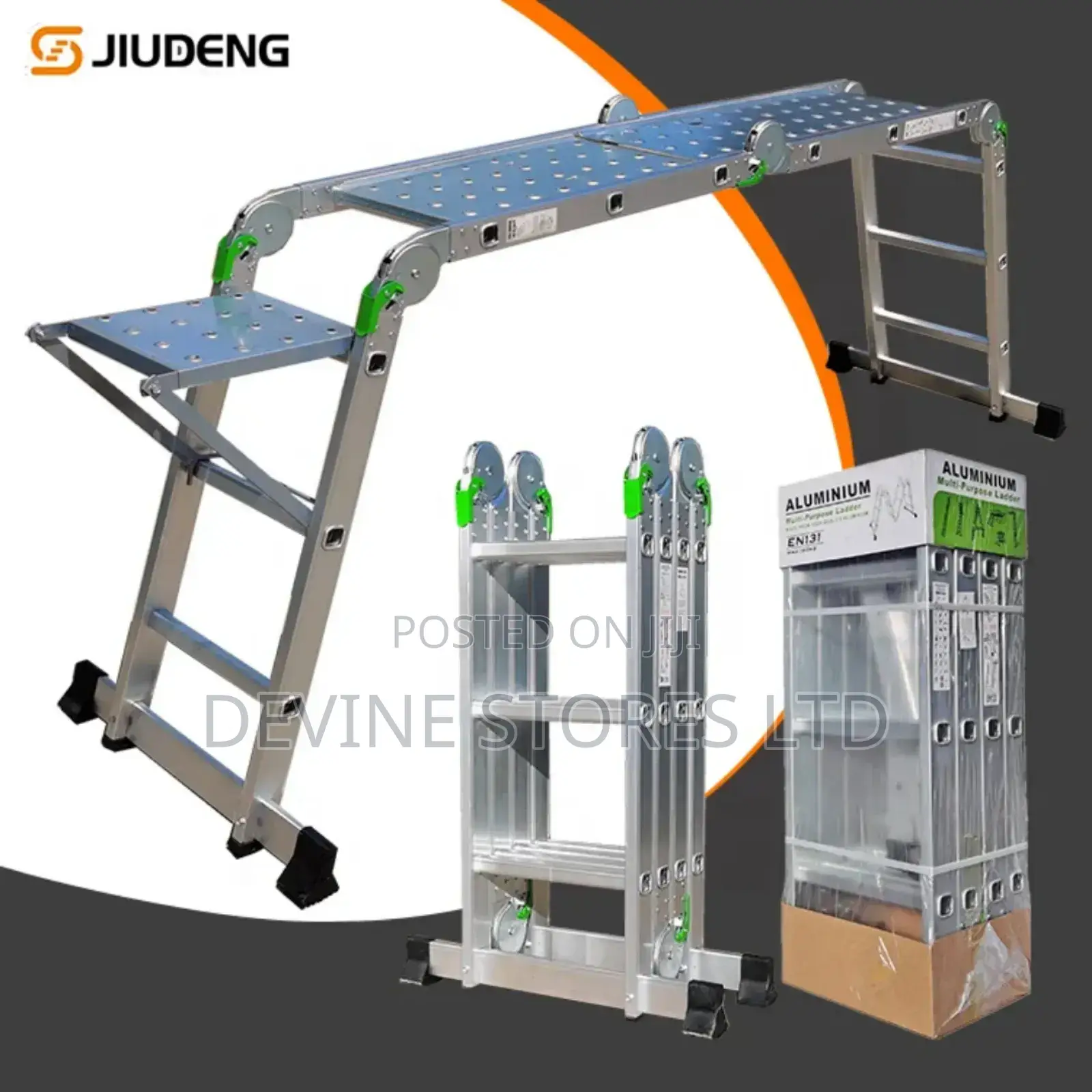 4×3 Aluminum Foldable Ladders(12 Steps)