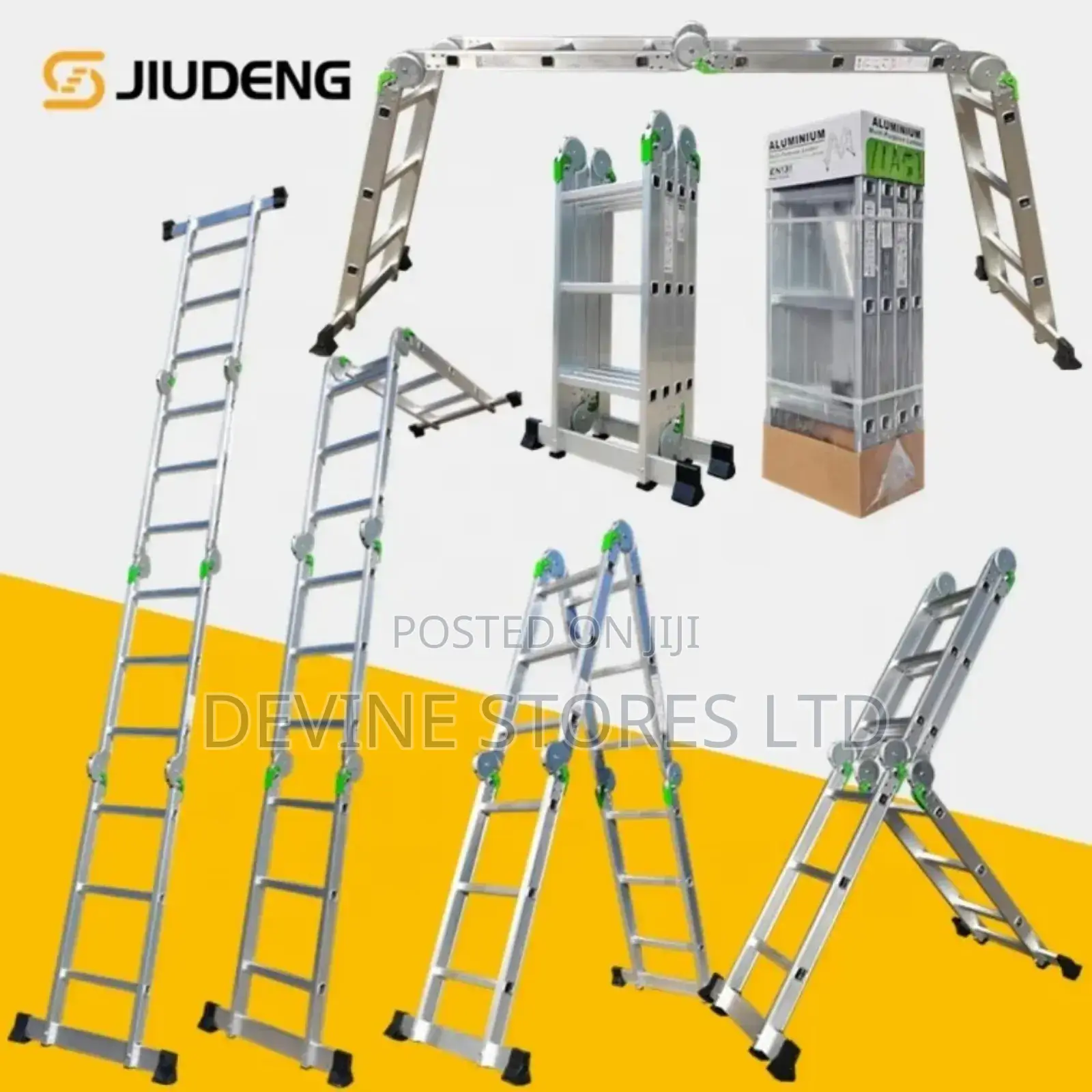 4×3 Aluminum Foldable Ladders(12 Steps)