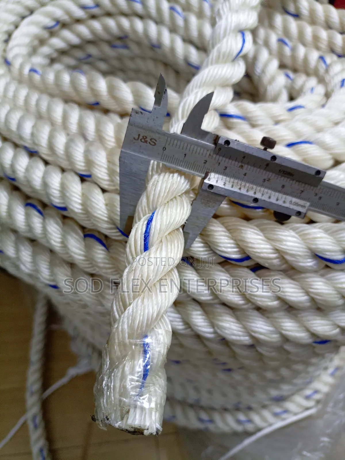 24mm Heavy Duty White Marine Rope Roll 206 Yards