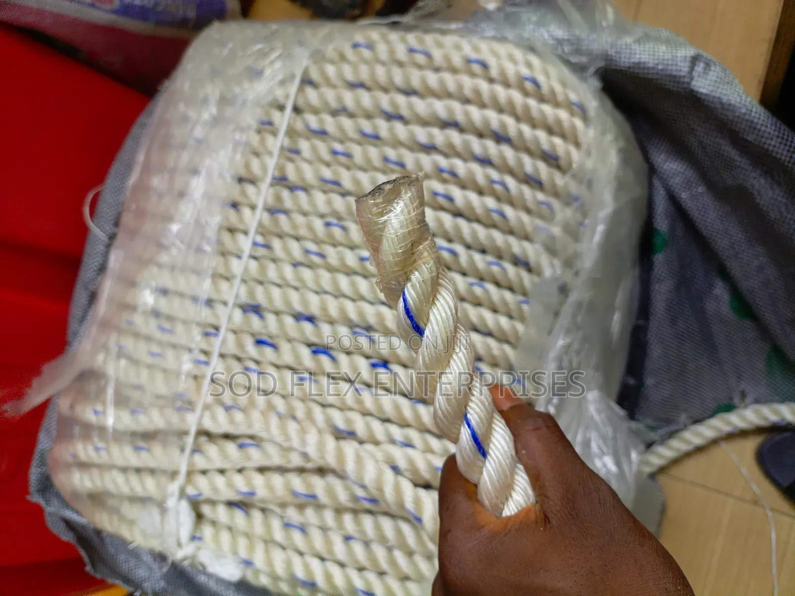 24mm Heavy Duty White Marine Rope Roll 206 Yards