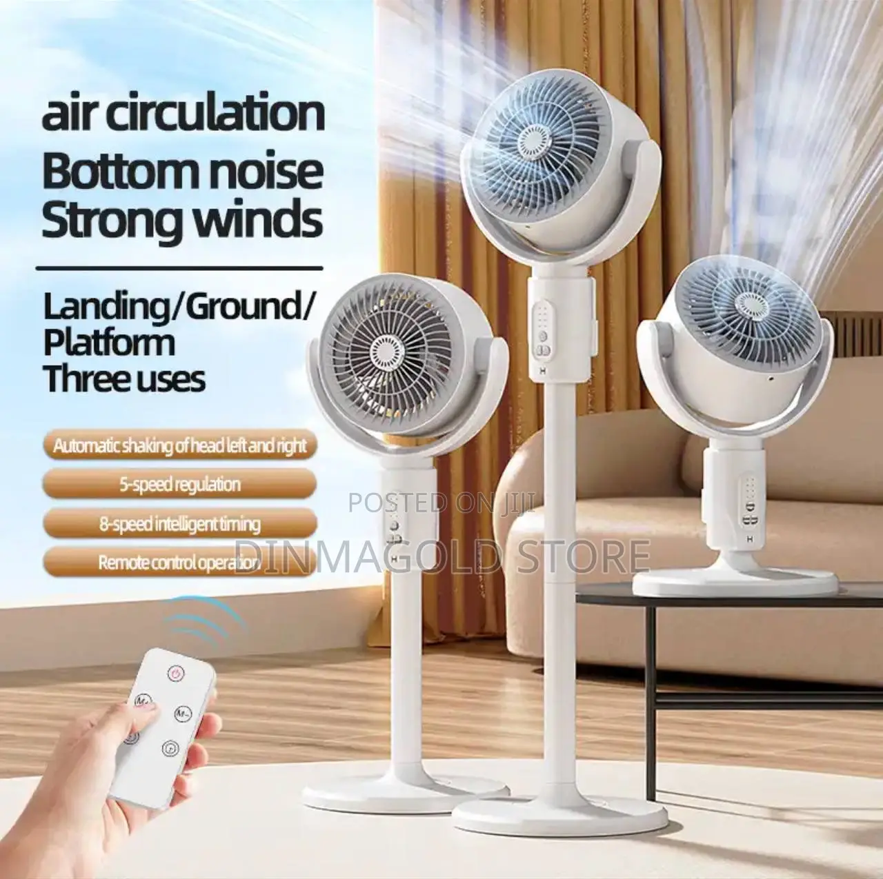 Rechargeable Moving Head Fan