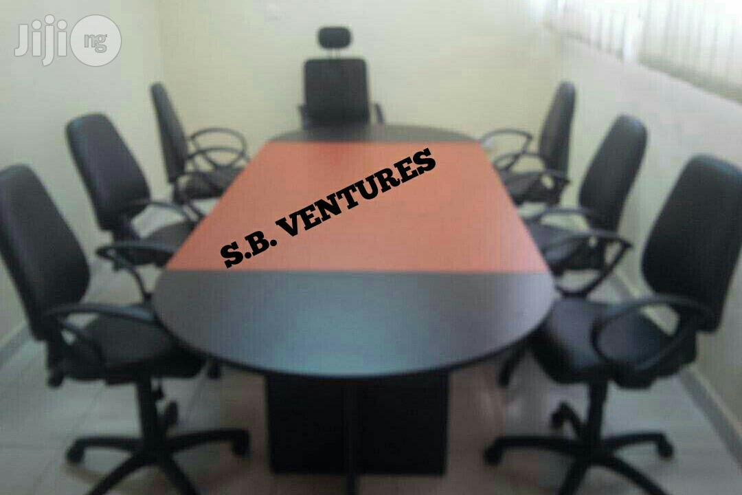 Conference Table Together With 8 Chairs