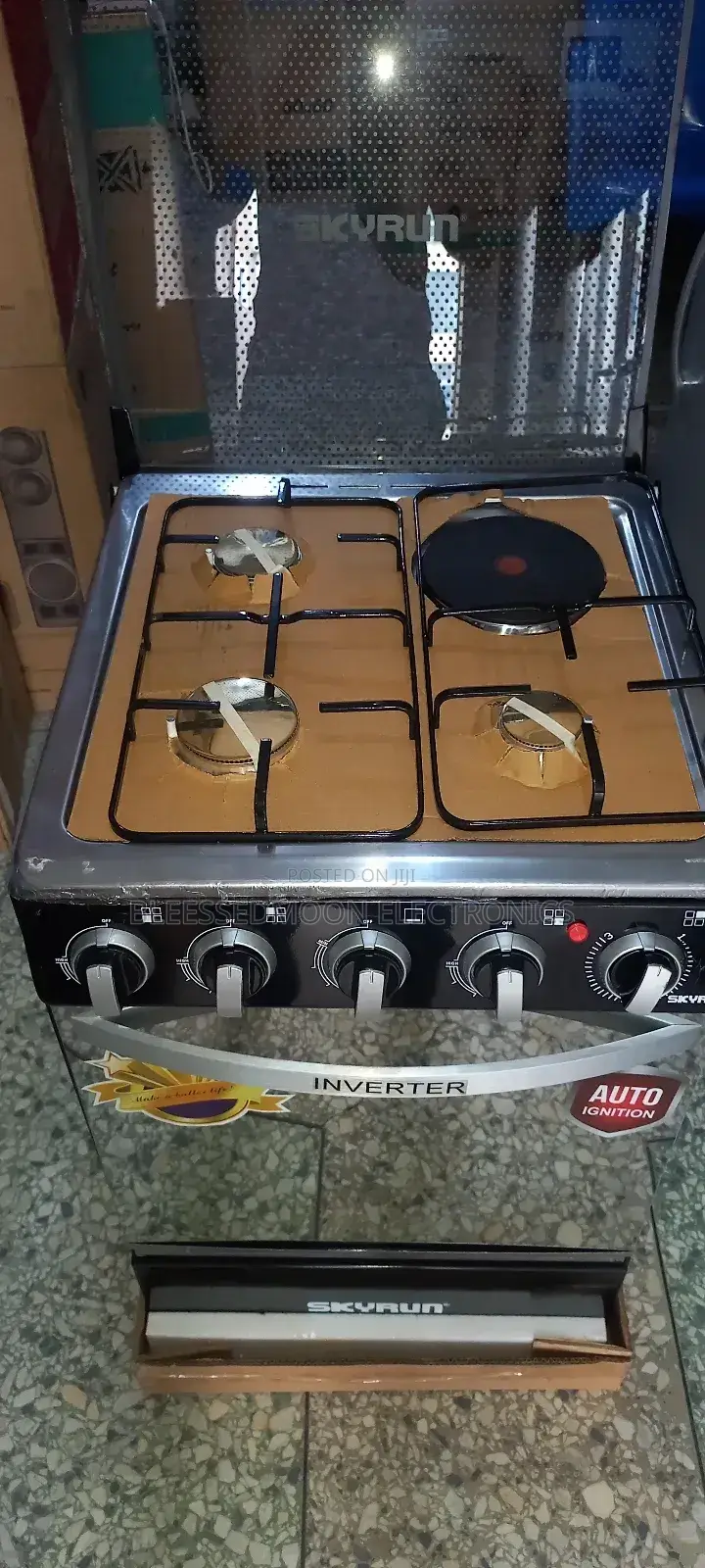 Skyrun Blue Frame Inverter Gas Consumption 3by1 Cooker 50x50
