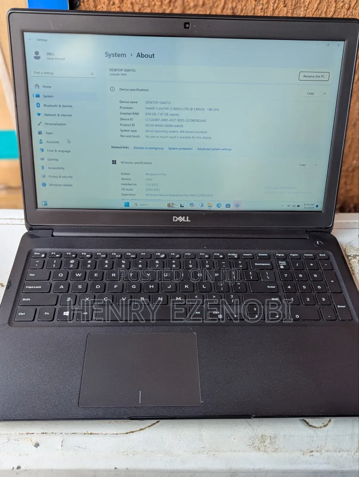 Laptop Dell Latitude 3510 8GB Intel Core I5 HDD+SSD 256GB